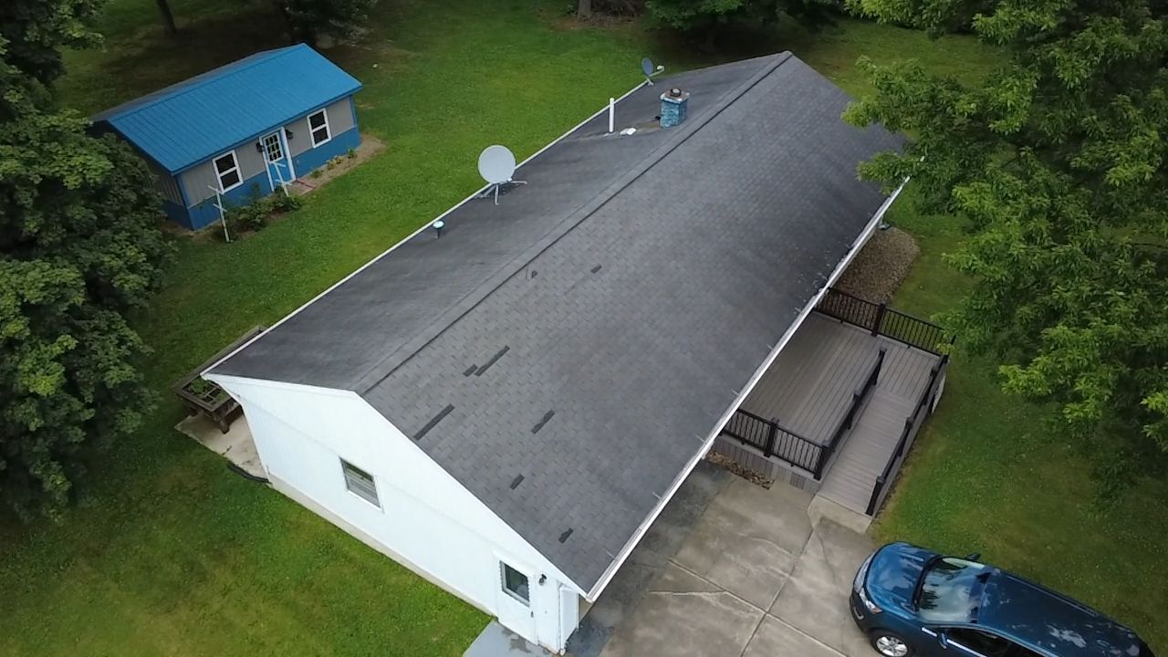 Barbara K: Atlas Pinnacle, Color, Pewter, Drip Edge, Color, Black by Eagle Eye Roofing