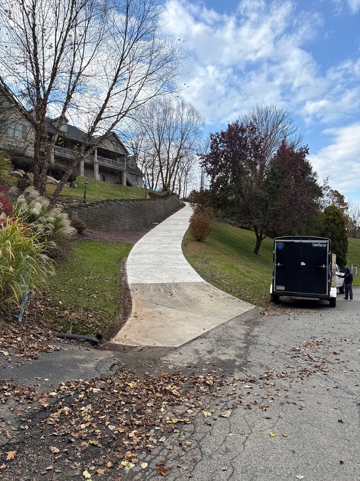 Steep Driveway Project in Sarver by Floors in a Day, Inc