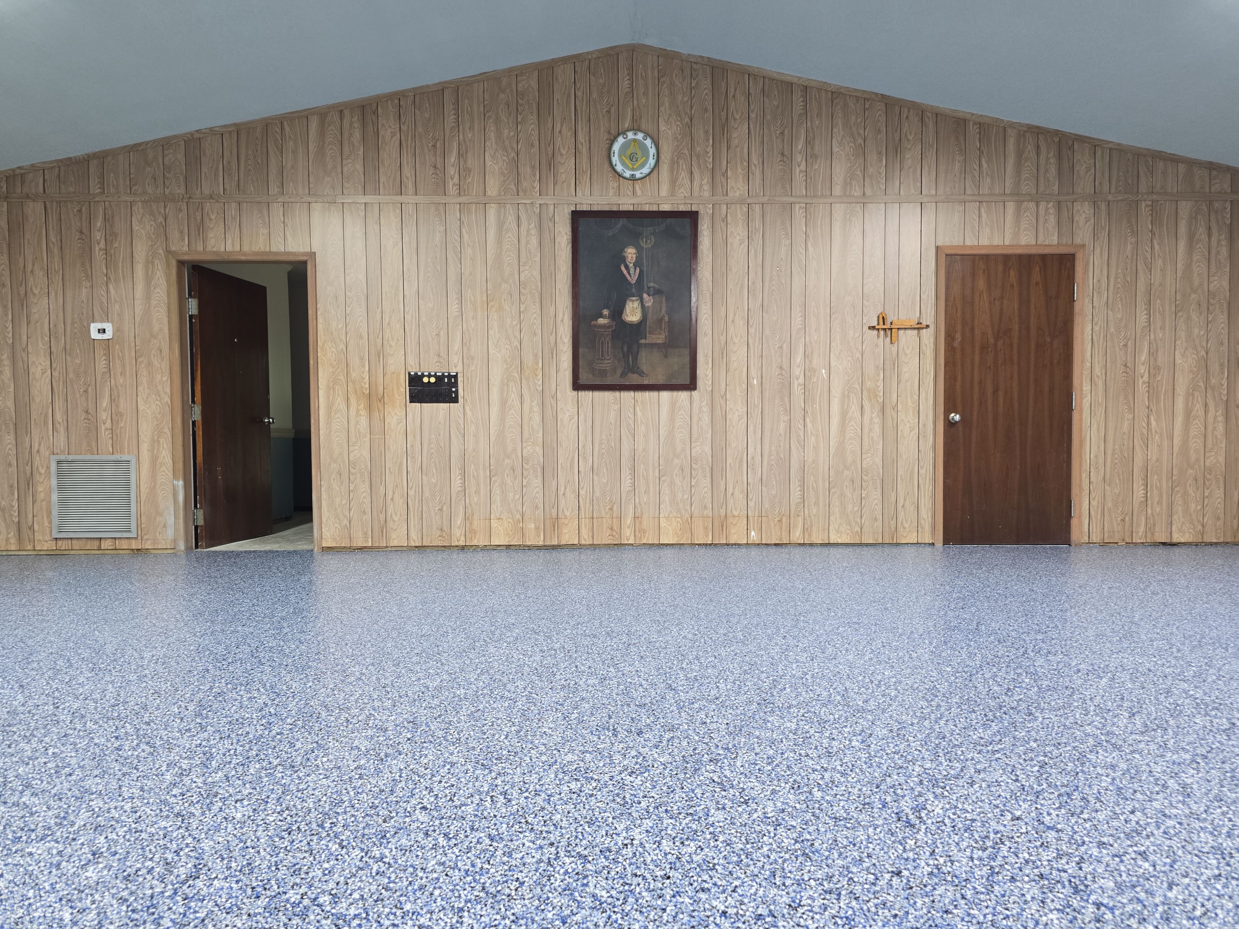 Conference Room Remodel using Denim! by Elite Floor Solutions