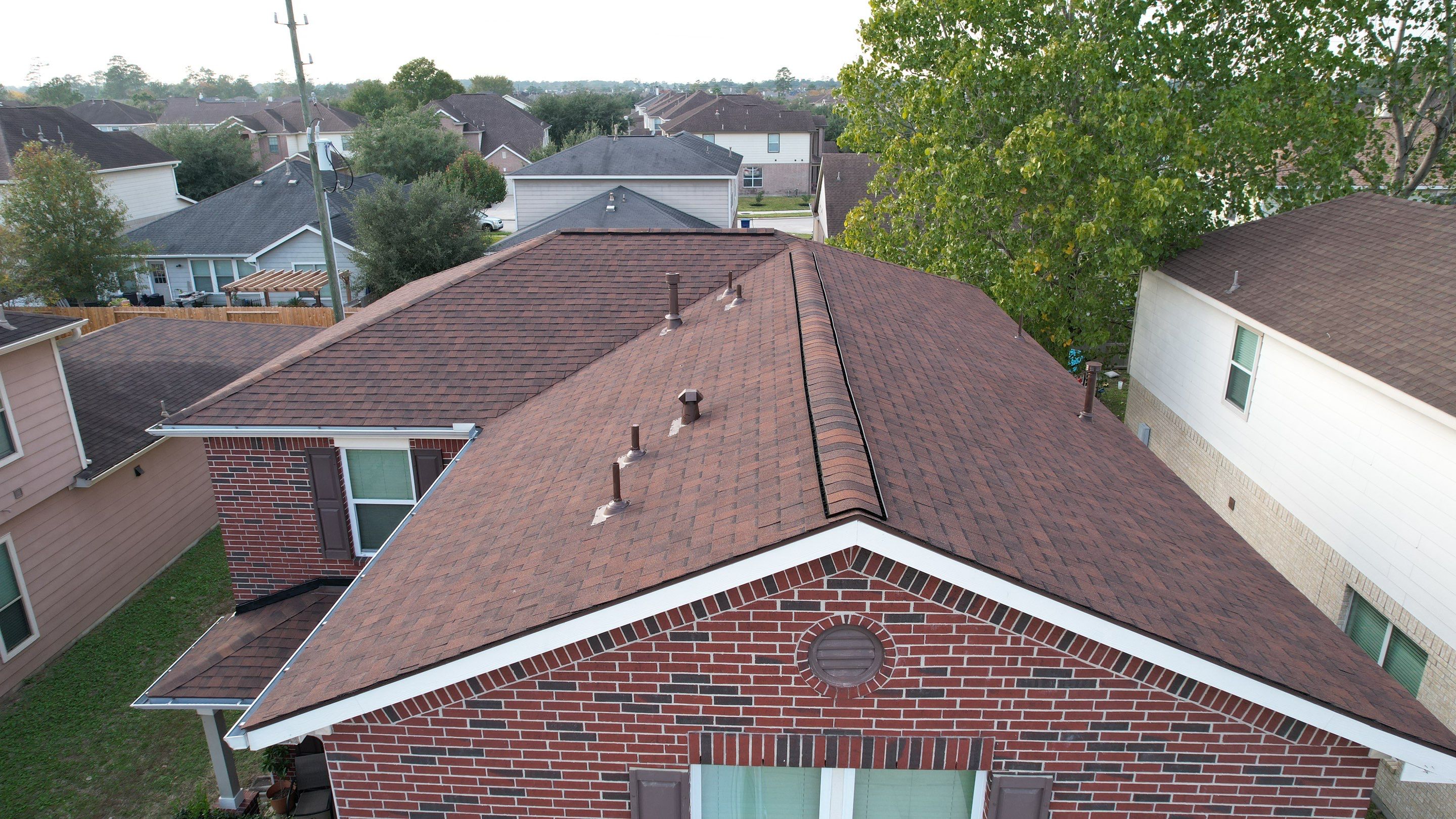 Autumn-Red Shingle Roof Replacement — Spring, TX by PL Roofing & SB Roofing, LLC.