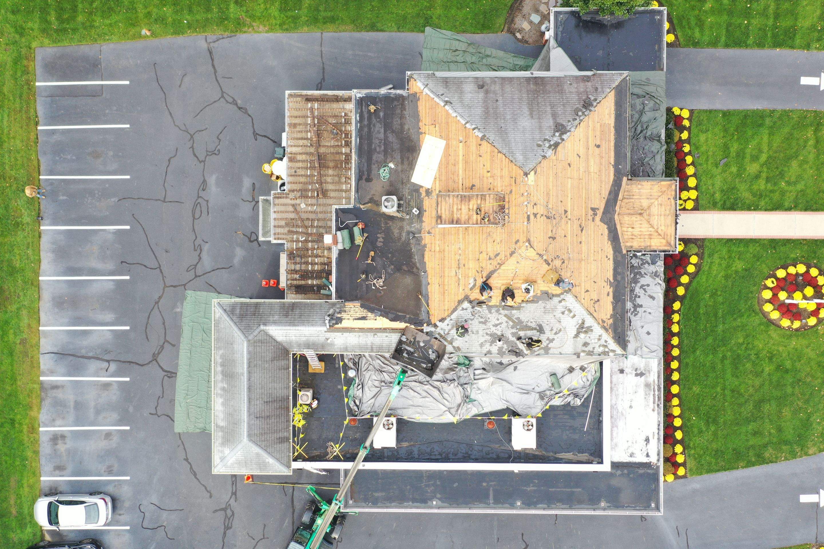 Commercial Roofing Installation using GAF Timberline / GAF TPO by All Site Roofing
