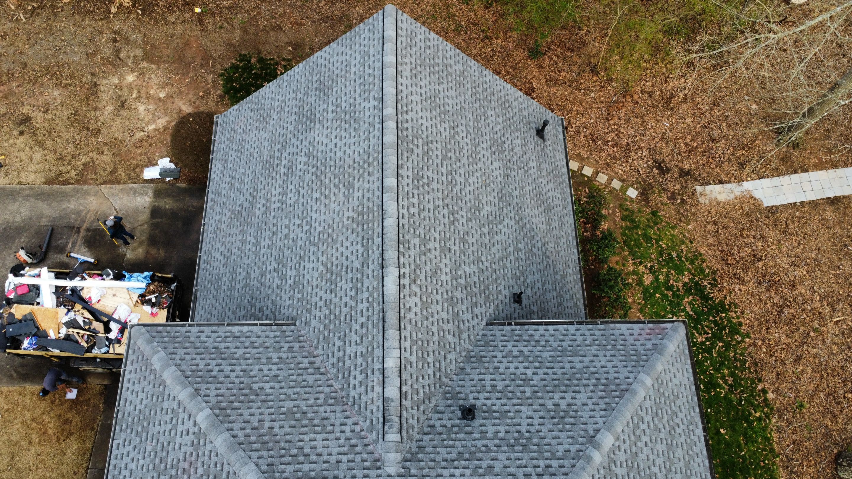 Powder Springs, GA Roof Replacement, GAF HDZ Pewter Gray by Reset Roofing