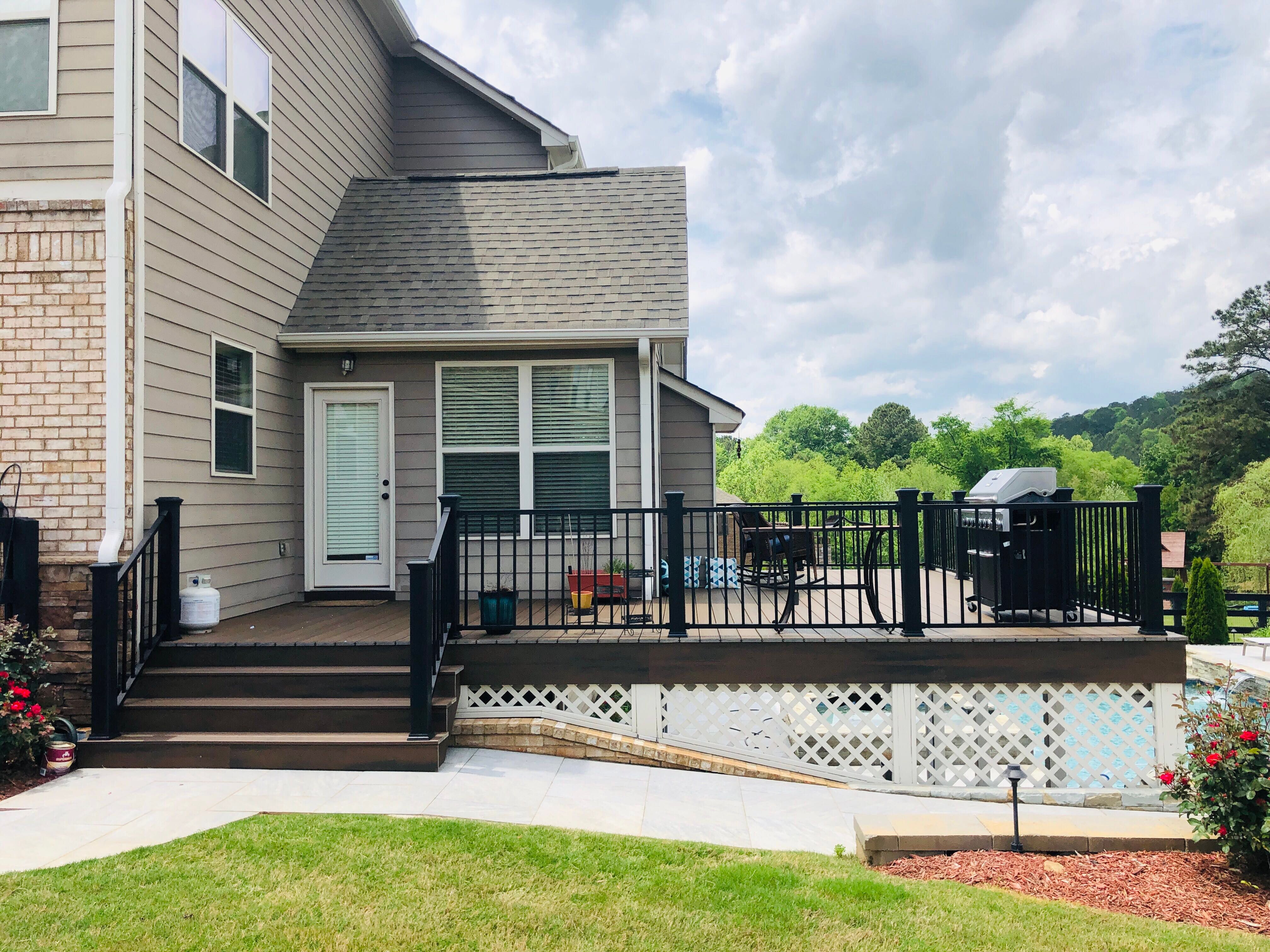 Composite Deck Installation and Railing Upgrade in Woodstock, Georgia by Swift Home Renovations