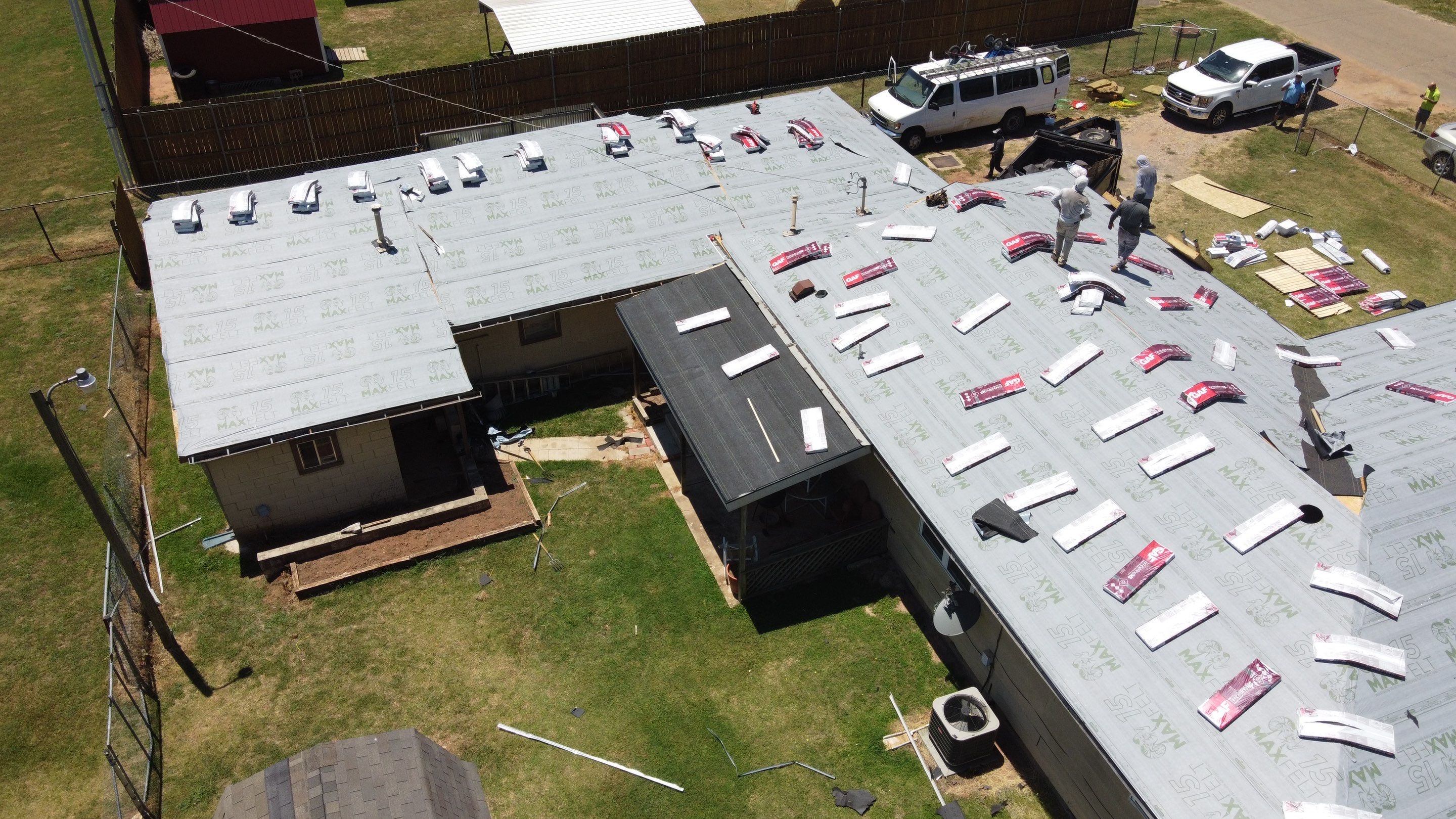 Residential Roofing Installation using GAF Natural Shadow  by A & H Roofing and Contracting