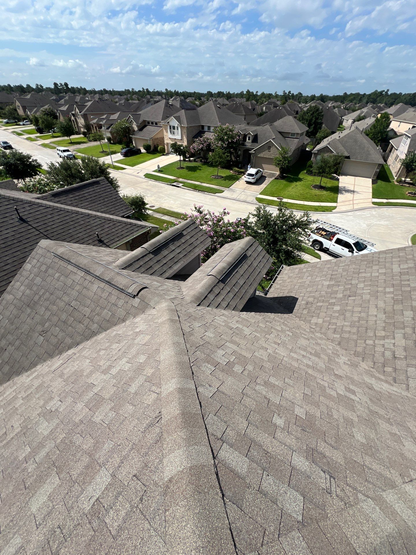 Hail Damage using Owen's Corning Duration (Lifetime) Shingles by Roof Repair Company
