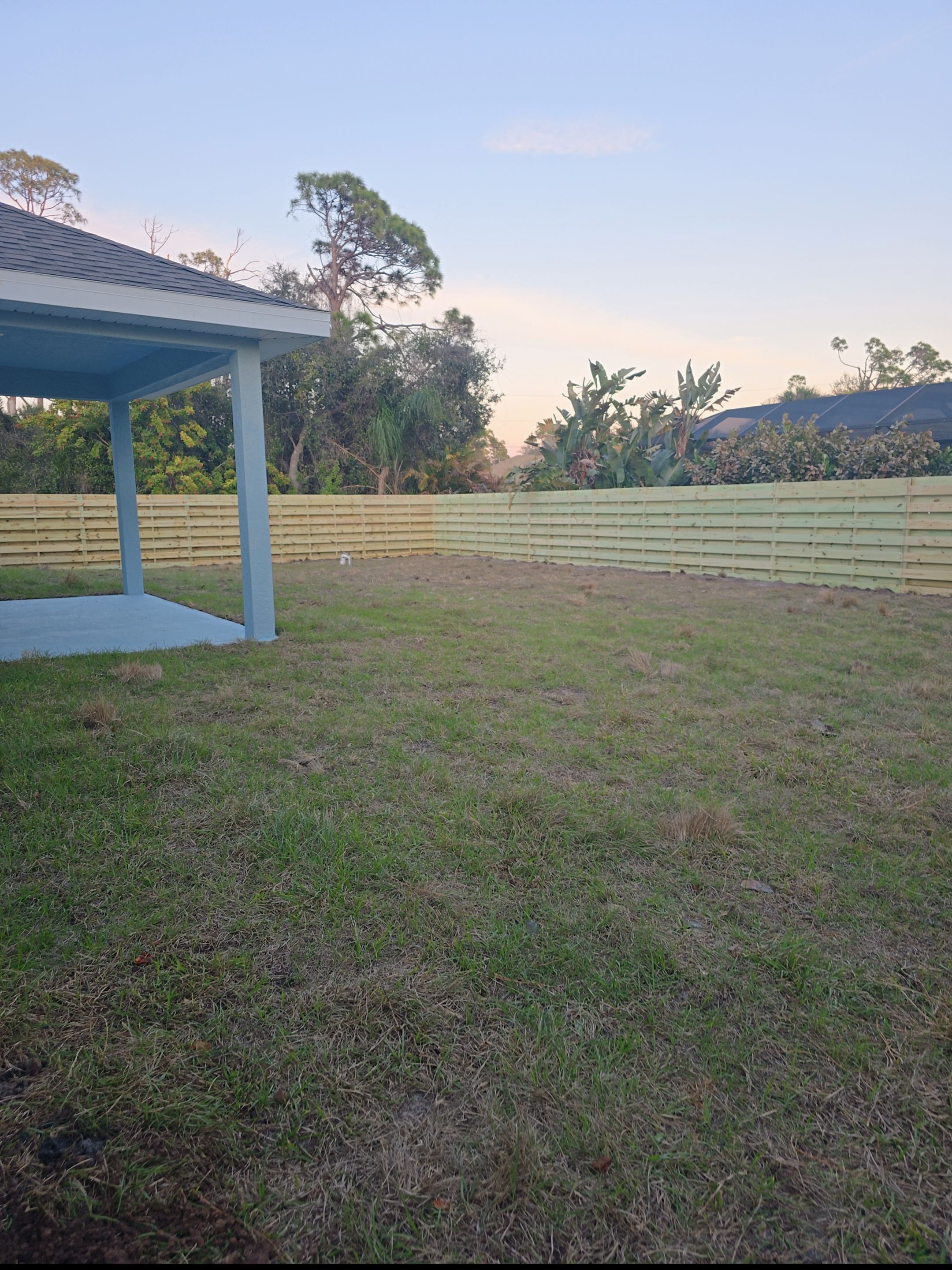 Horizontal Wood Shadowbox in North Port by True Fence LLC