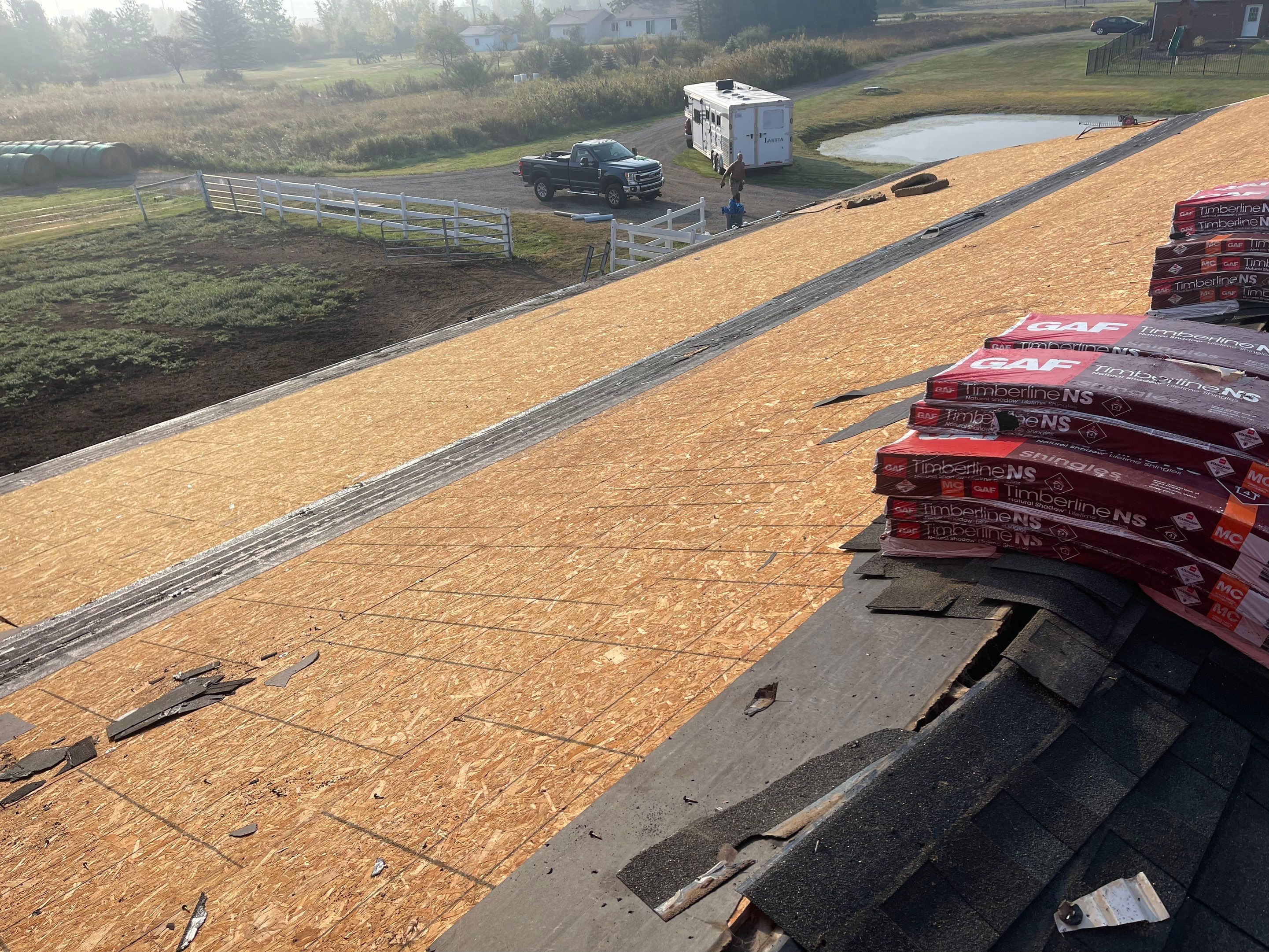 Residential Roofing Installation using Timberline Charcoal Black by JNR Roofing LLC