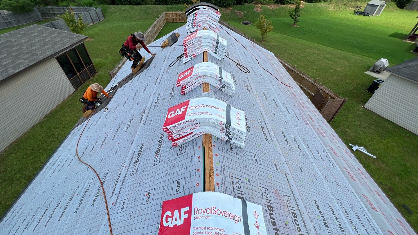 Residential Roofing Installation using 3 Tab Shingles by The Roofing Dudes