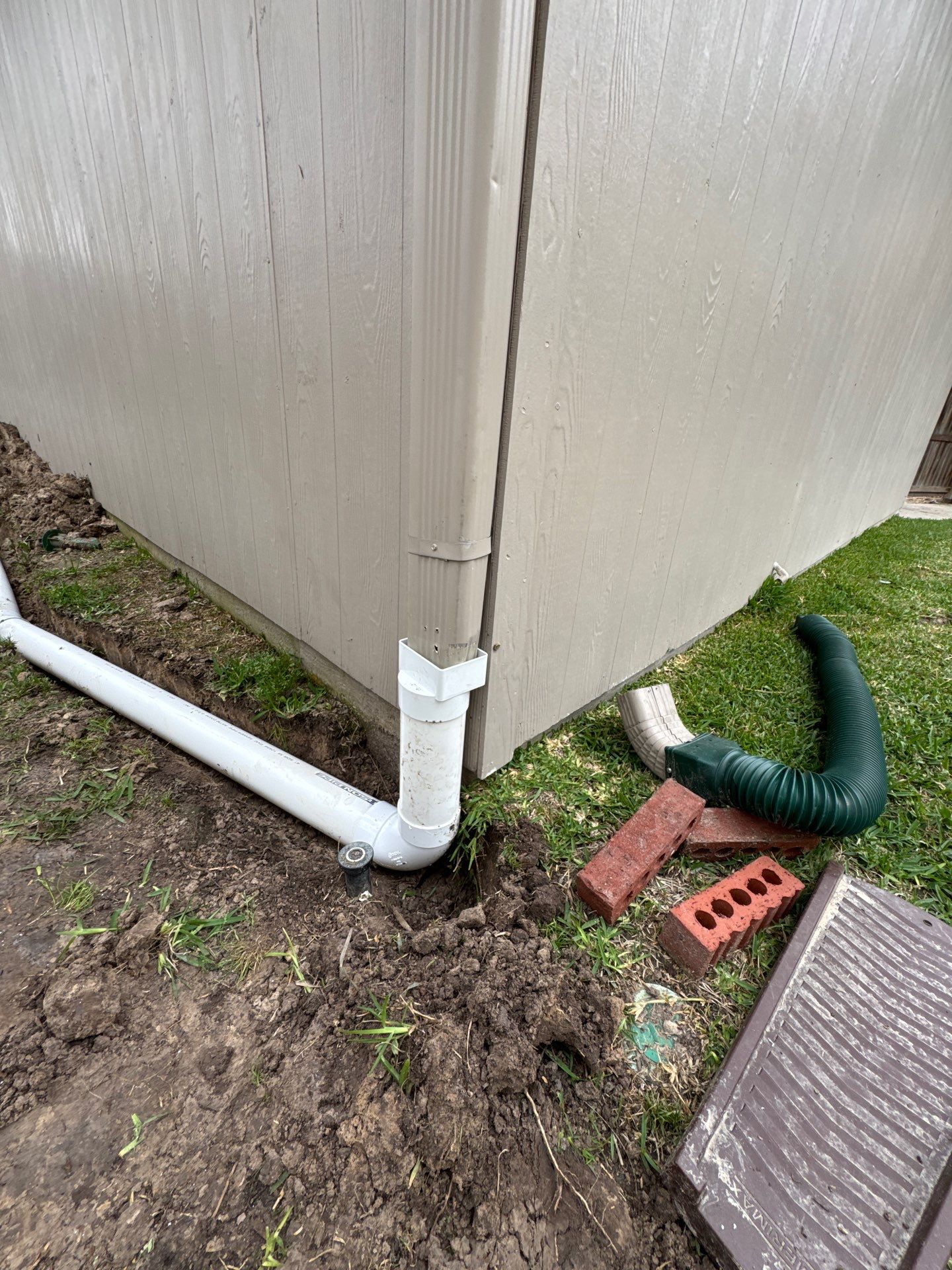 🌟 Steven’s Garage & Backyard Drainage Makeover by Texas Urban Elements