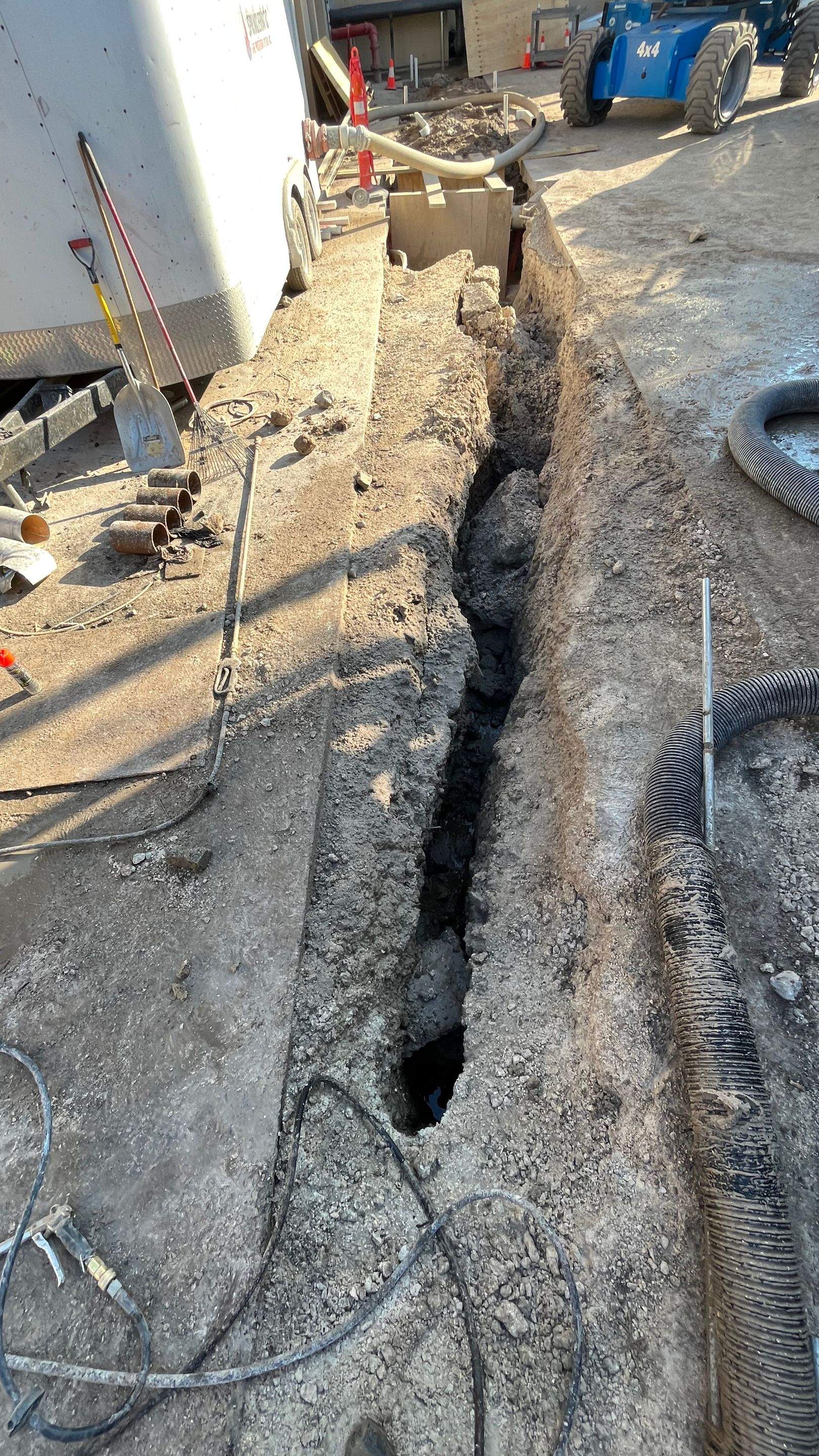 Ritz-Carlton NW Service Area Daylighting by Don Mar, Inc. Storm Water Solutions