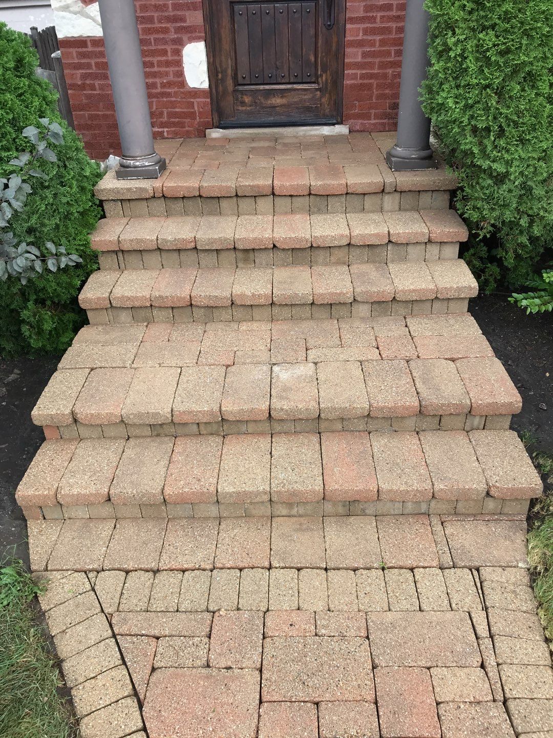 Brick paver clean, sand and seal.  using Surebond SB-1300 by Northern Power Washing LLC.