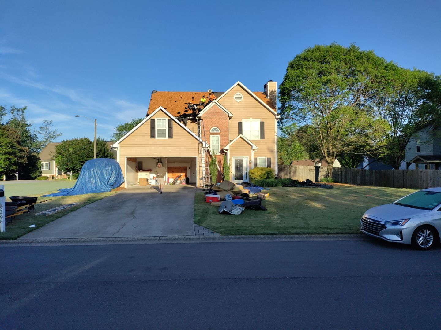 Residential Roof Replacement using Owens Corning TreDef Duration Williamsburg Grey by Inspector Roofing and Restoration