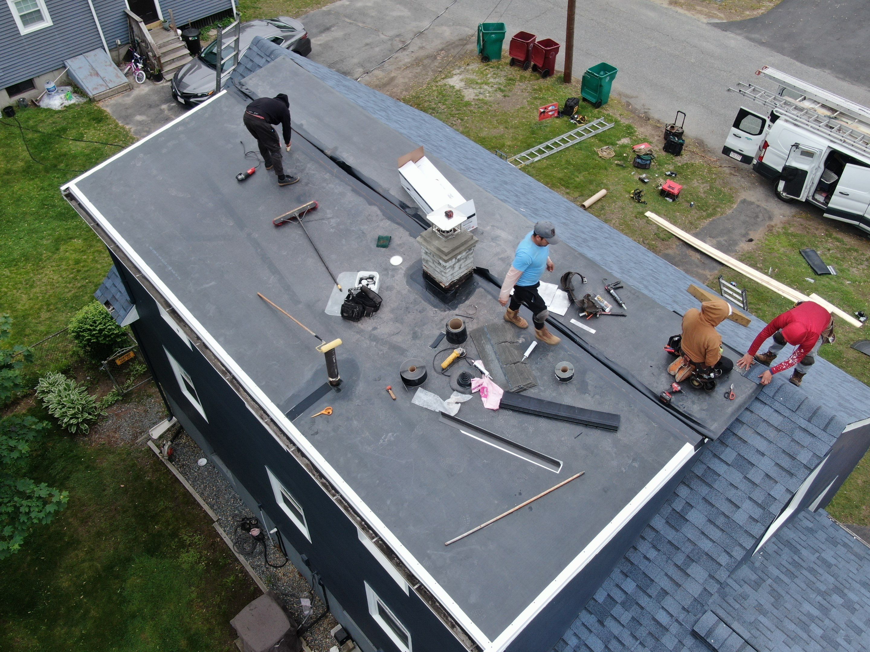 Roof and Flat Roof Membrane Replacement in Lowell, MA by Mighty Dog Roofing of Greater Middlesex County