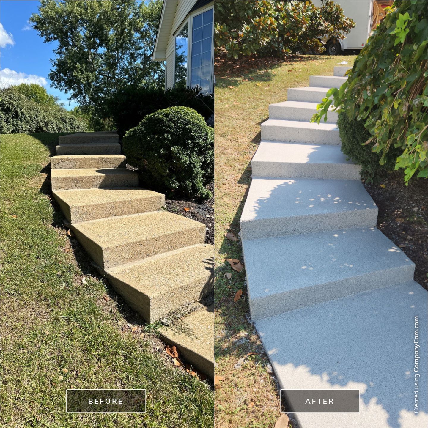 Sidewalk & Garage using Dovetail by Elite Floor Solutions