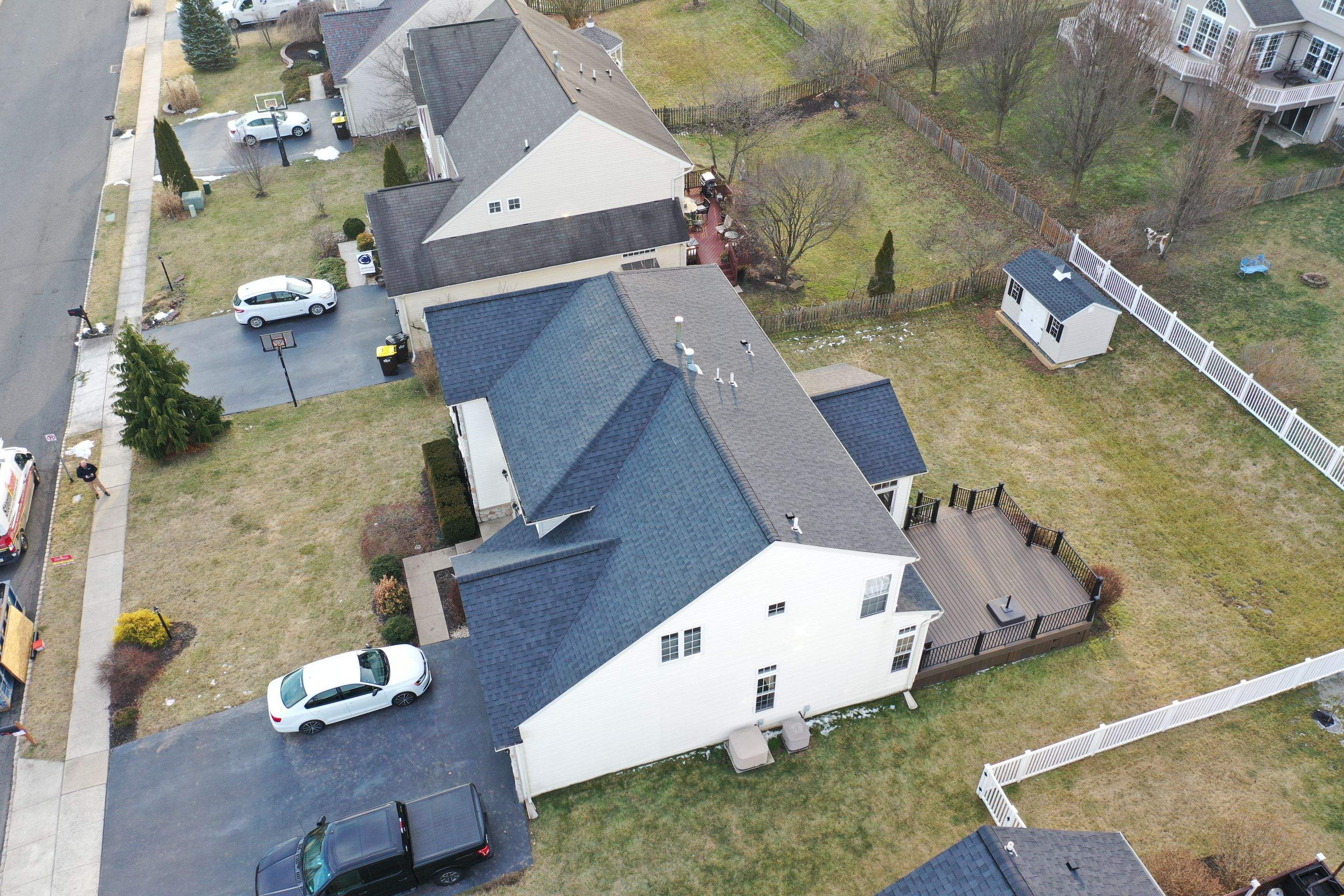 Roofing Installation using CertainTeed Landmark - Moire Black by Storm Guard of Ches-Mont PA