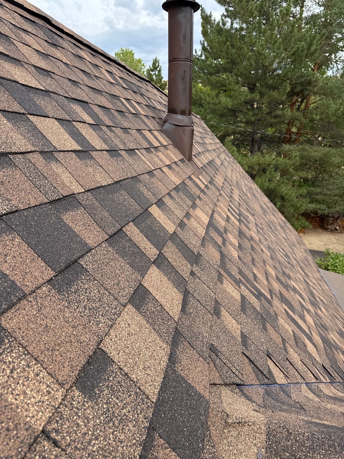 Architectural Shingle Roof Replacement for Boise Log Cabin Home by Olive Roofing