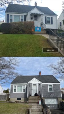 Siding Installation using Certainteed Monogram Charcoal Gray