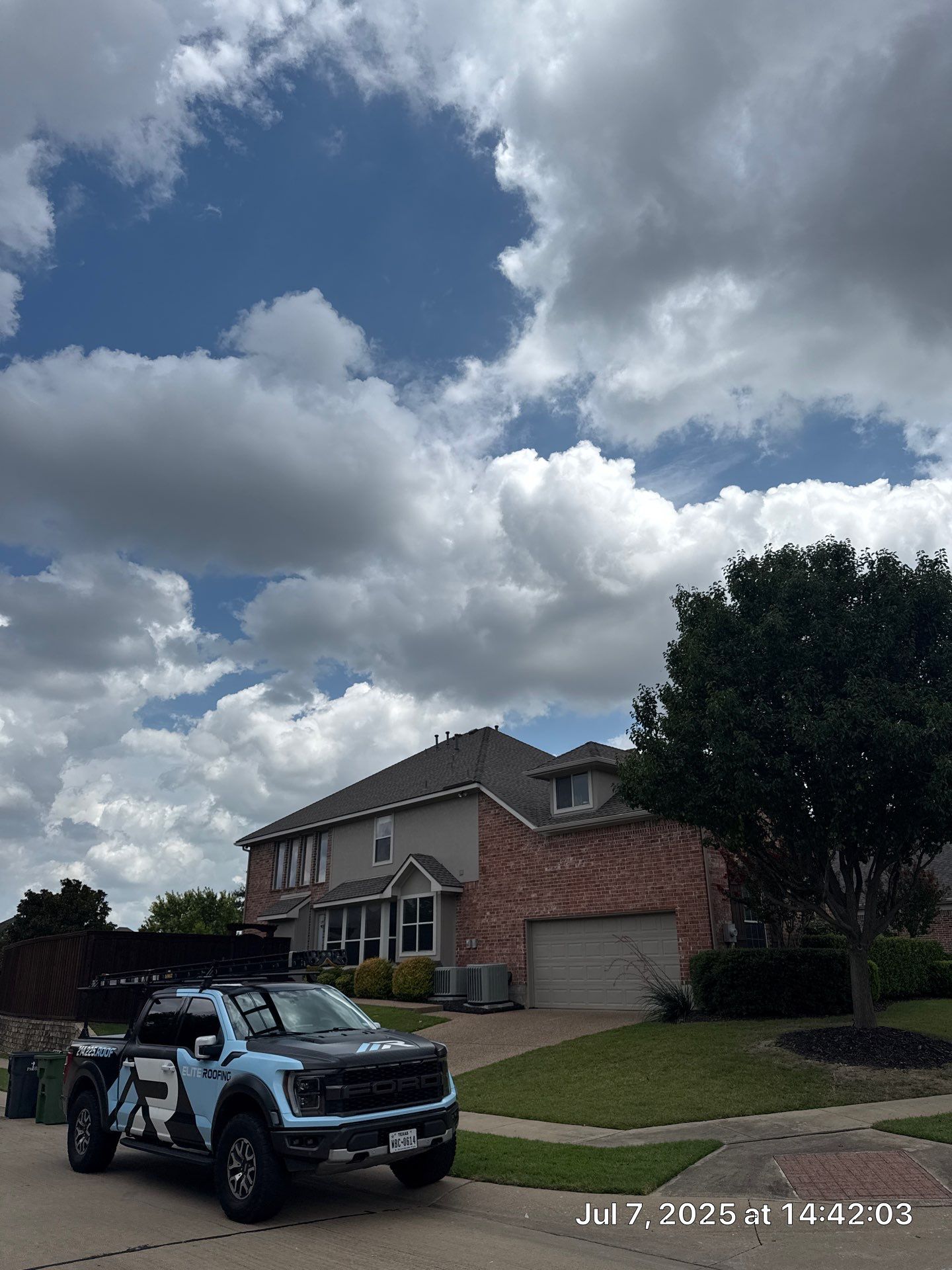 Residential Roof Replacement using GAF HDZ - Weathered Wood by Elite Roofing LLC