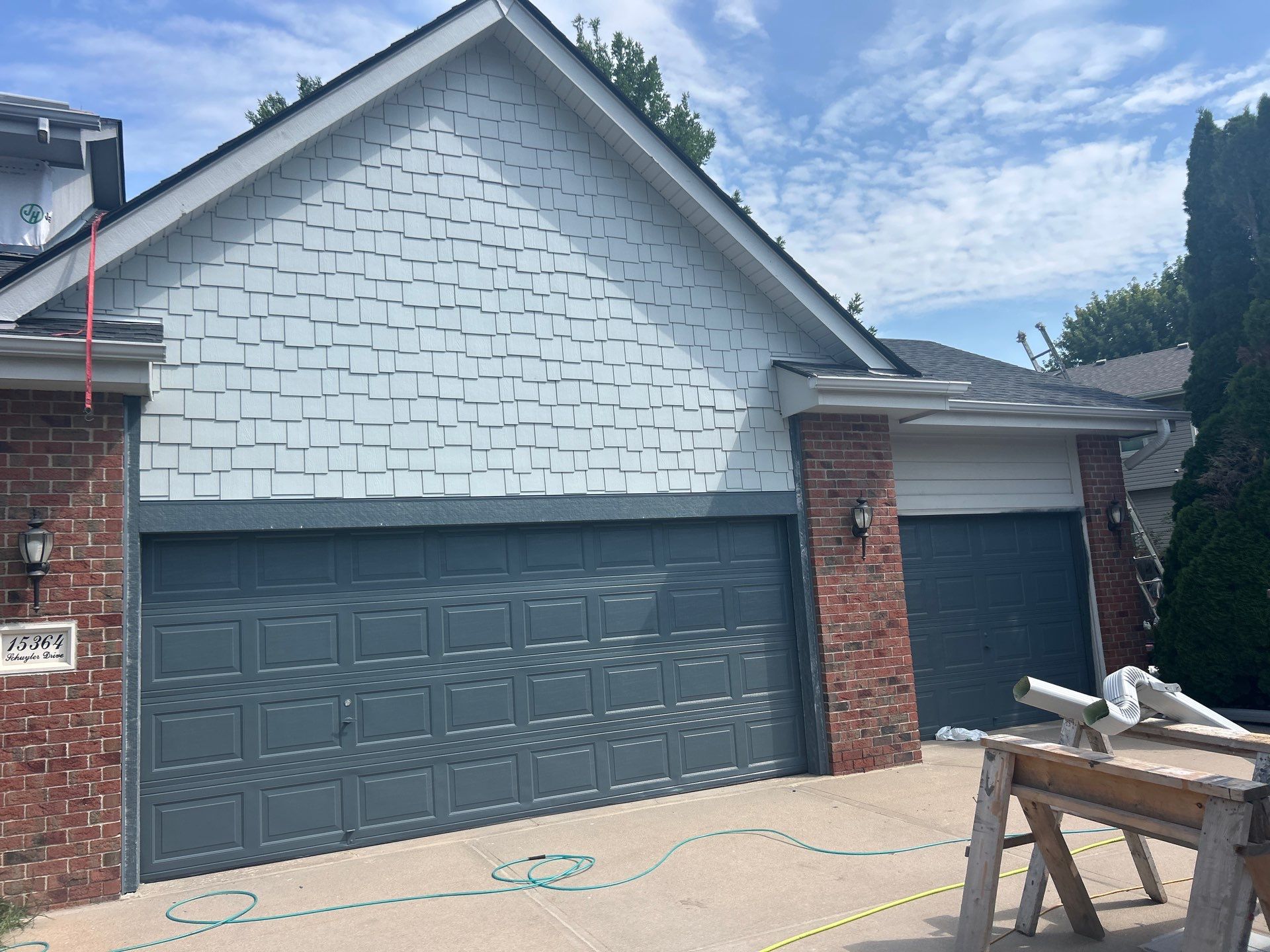 James Hardie Siding Transformation in Omaha with Evening Blue by Carps Complete Exteriors 