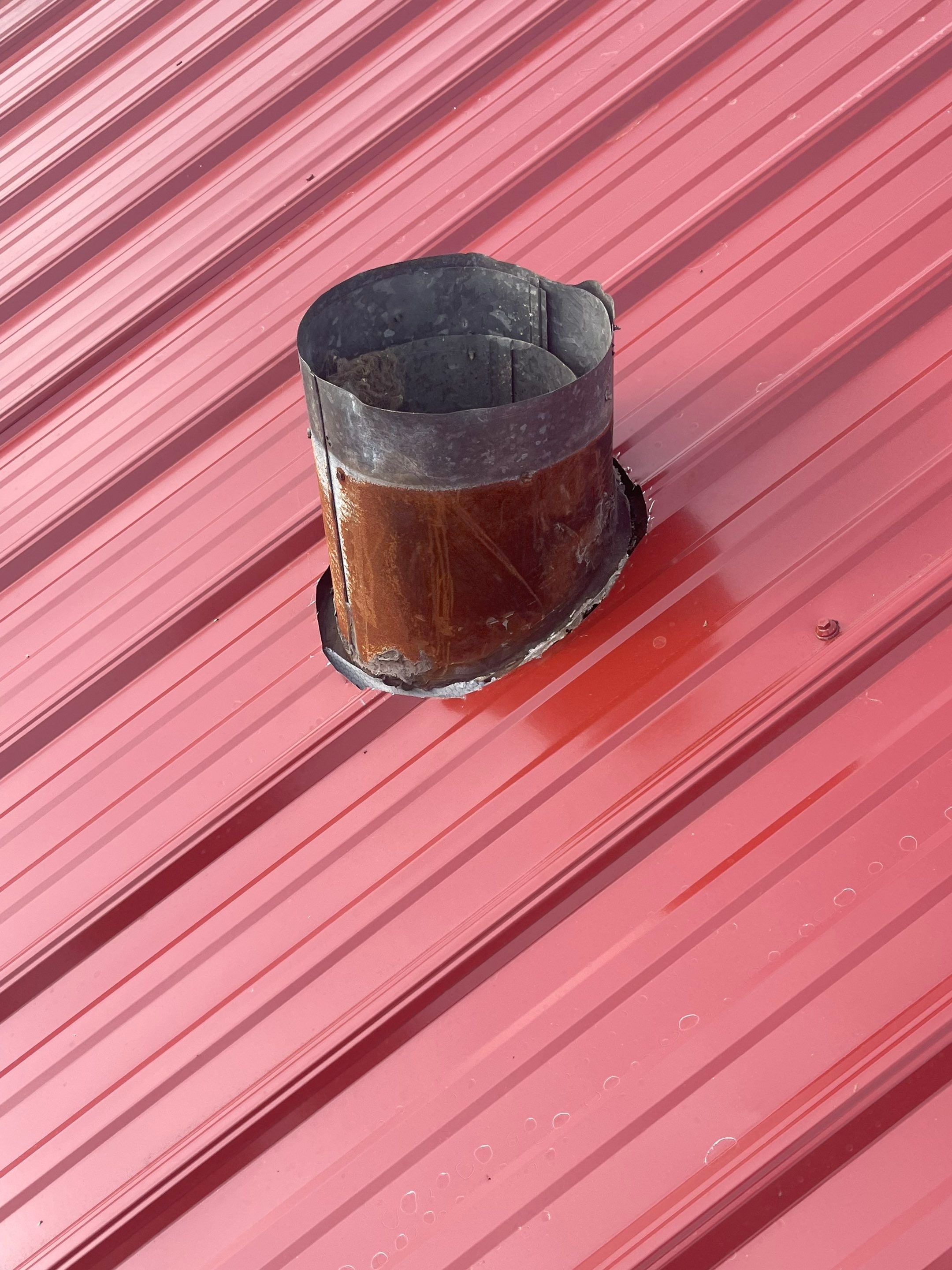 Residential Metal Roof Replacement using Reed's Metals: 26 GA. Colored Residential Metal Panels (Barn Red) by Hostetler Roofing