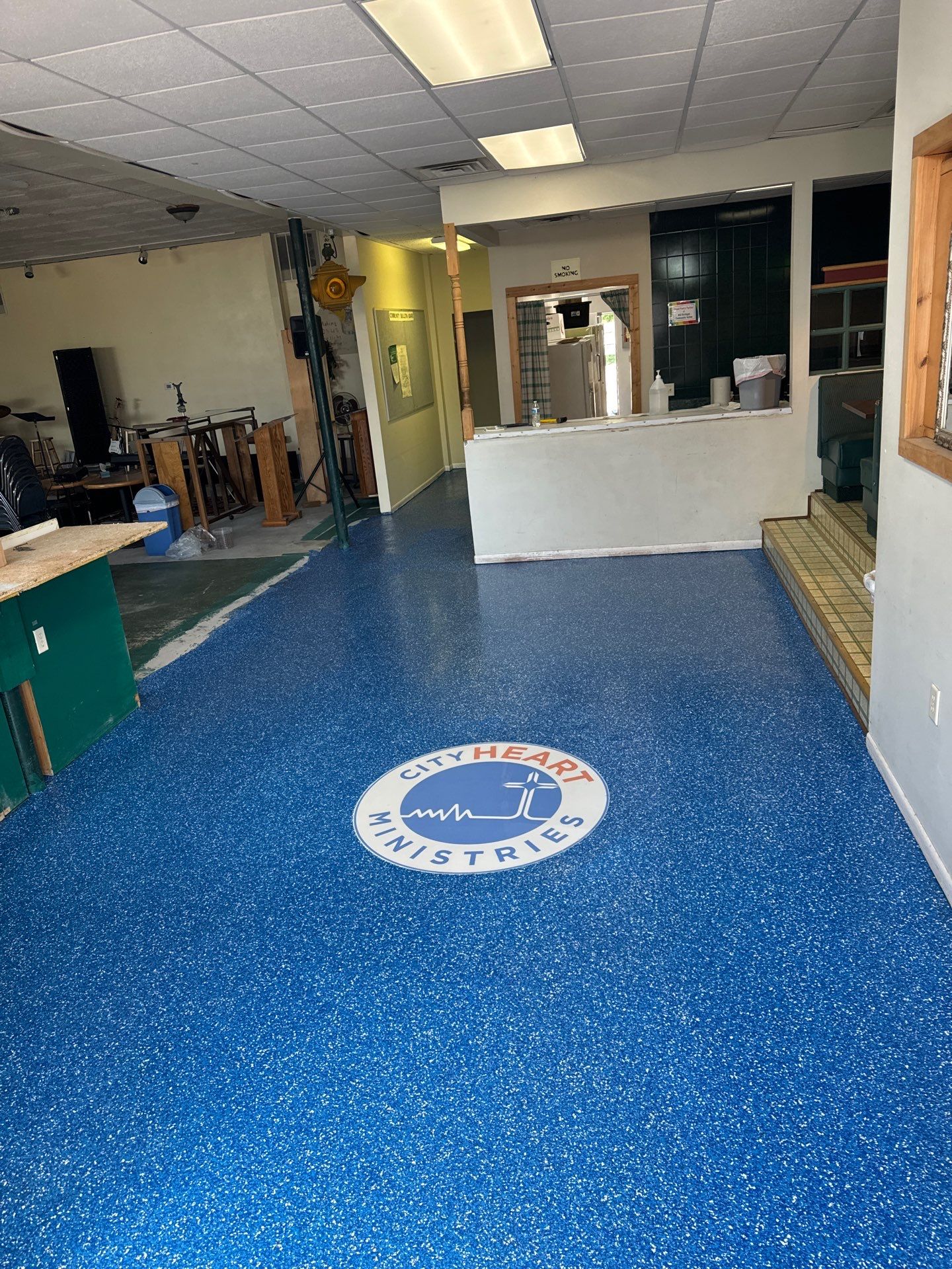 Exterior color change and Epoxy floor. by Gordon Painting