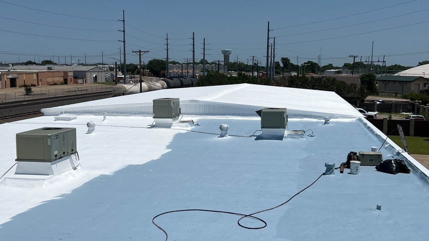 Foam & Metal Roof Restoration – Thermo Sensors (Garland, TX) by All Star Roofing LLC
