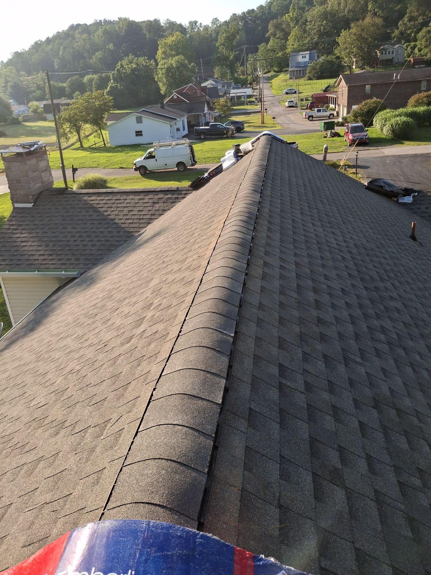 Residential Roofing Installation using GAF Timberline HDZ Weatherer Wood by Rainstoppers Roofing