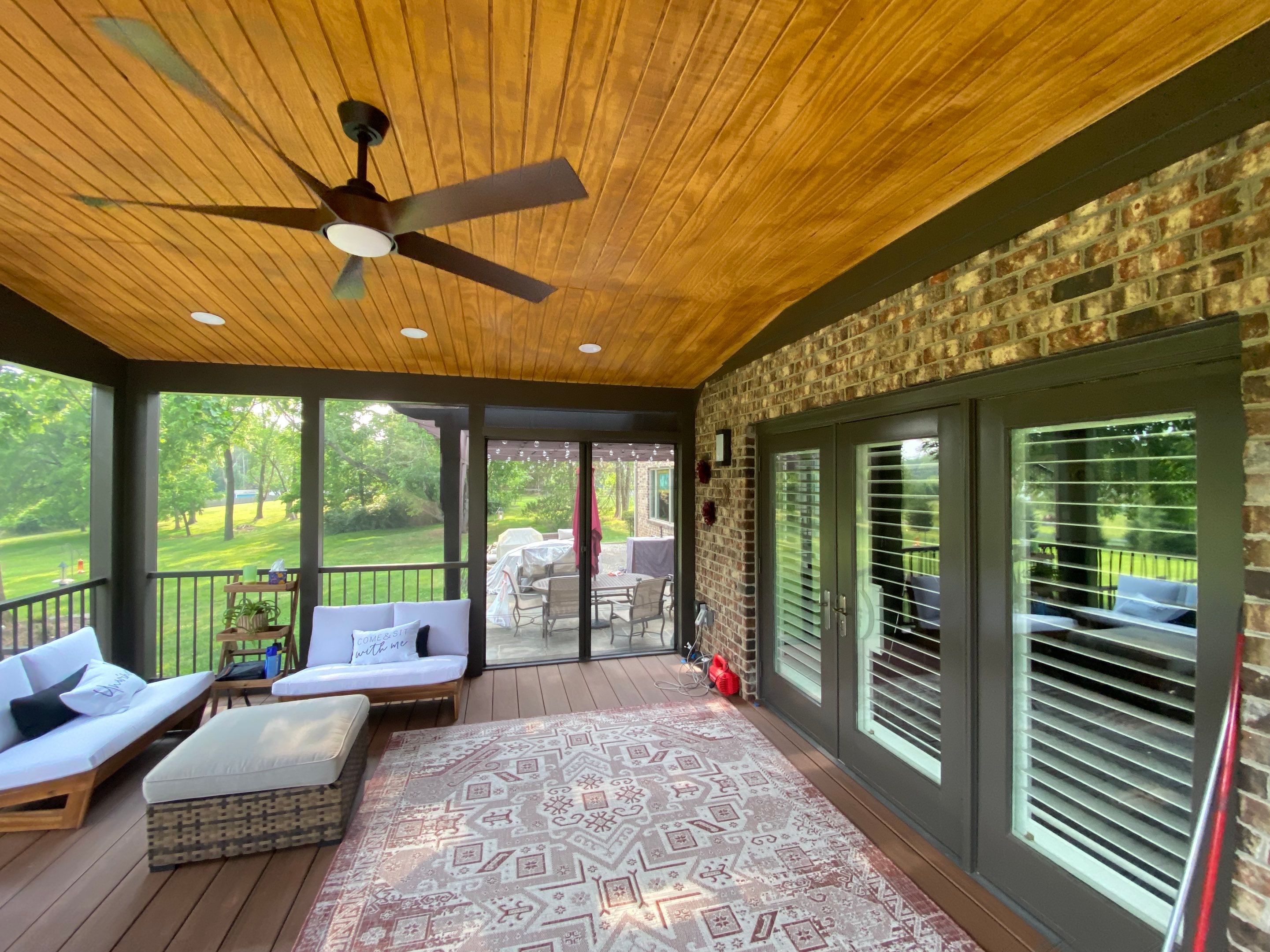 Deck/Screen porch Transformation using Timbertech by The Smet Companies, LLC