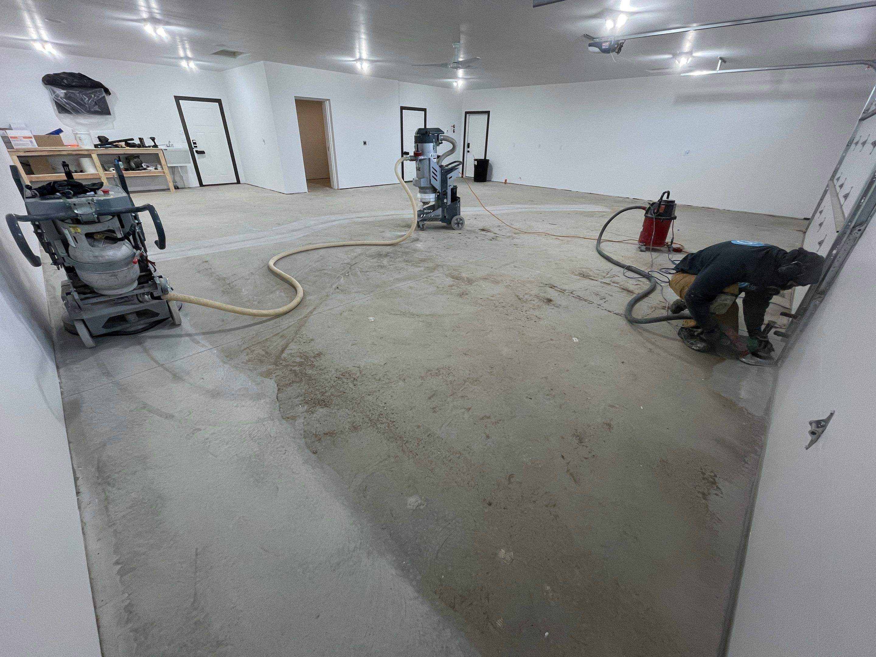 Garage using Slate Stone by Select Painting, Coatings & Garage Cabinets