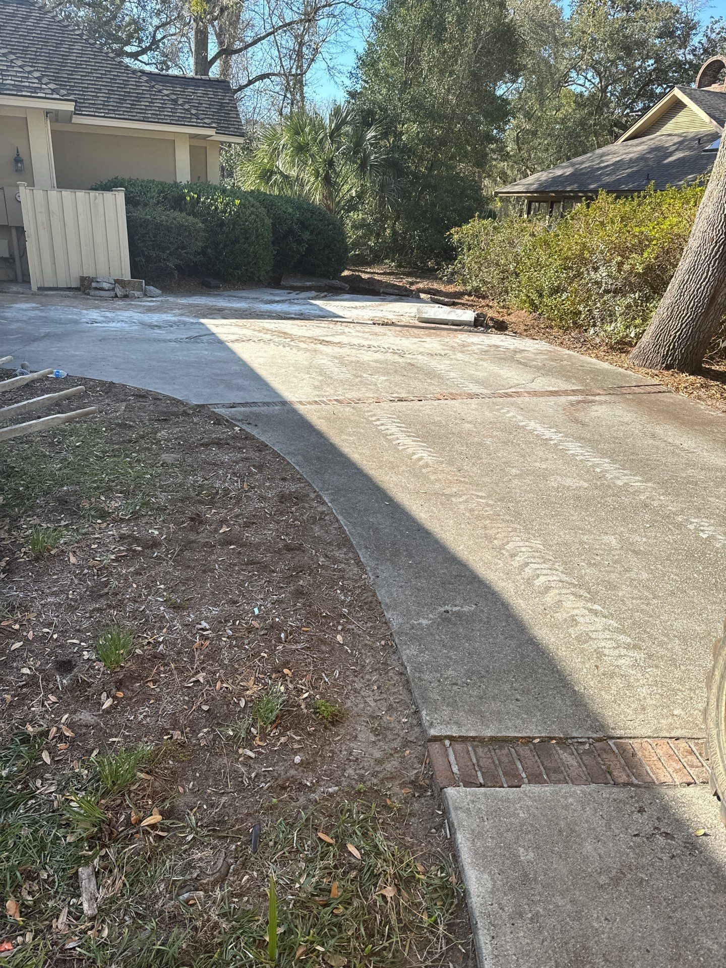 Custom Concrete Driveway and Walkway Replacement in Hilton Head Island by Lowcountry Scapes, LLC