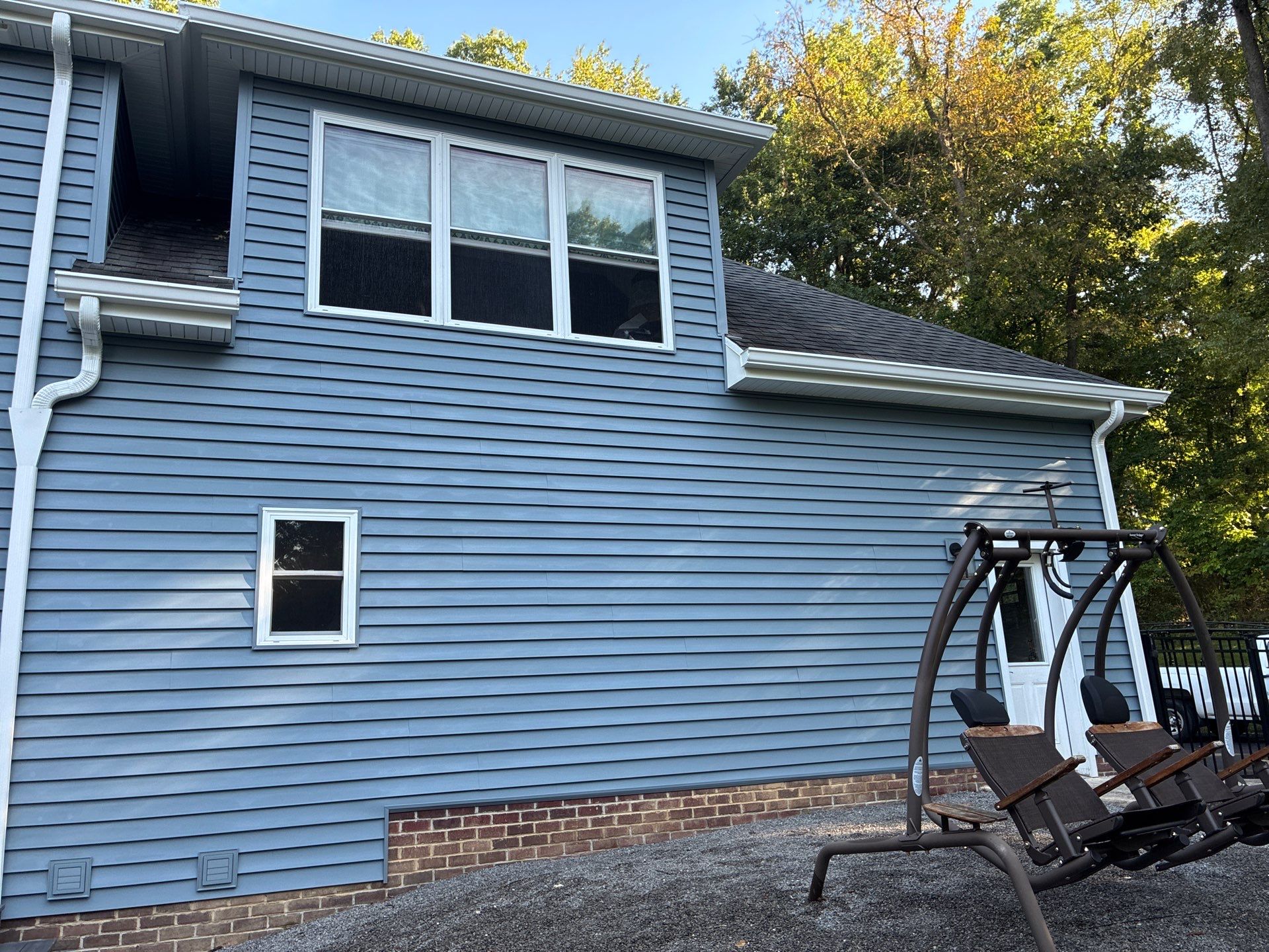 Full House Siding Renovation with English Wedgewood Vinyl in Gibsonia by Ideal Siding Pittsburgh
