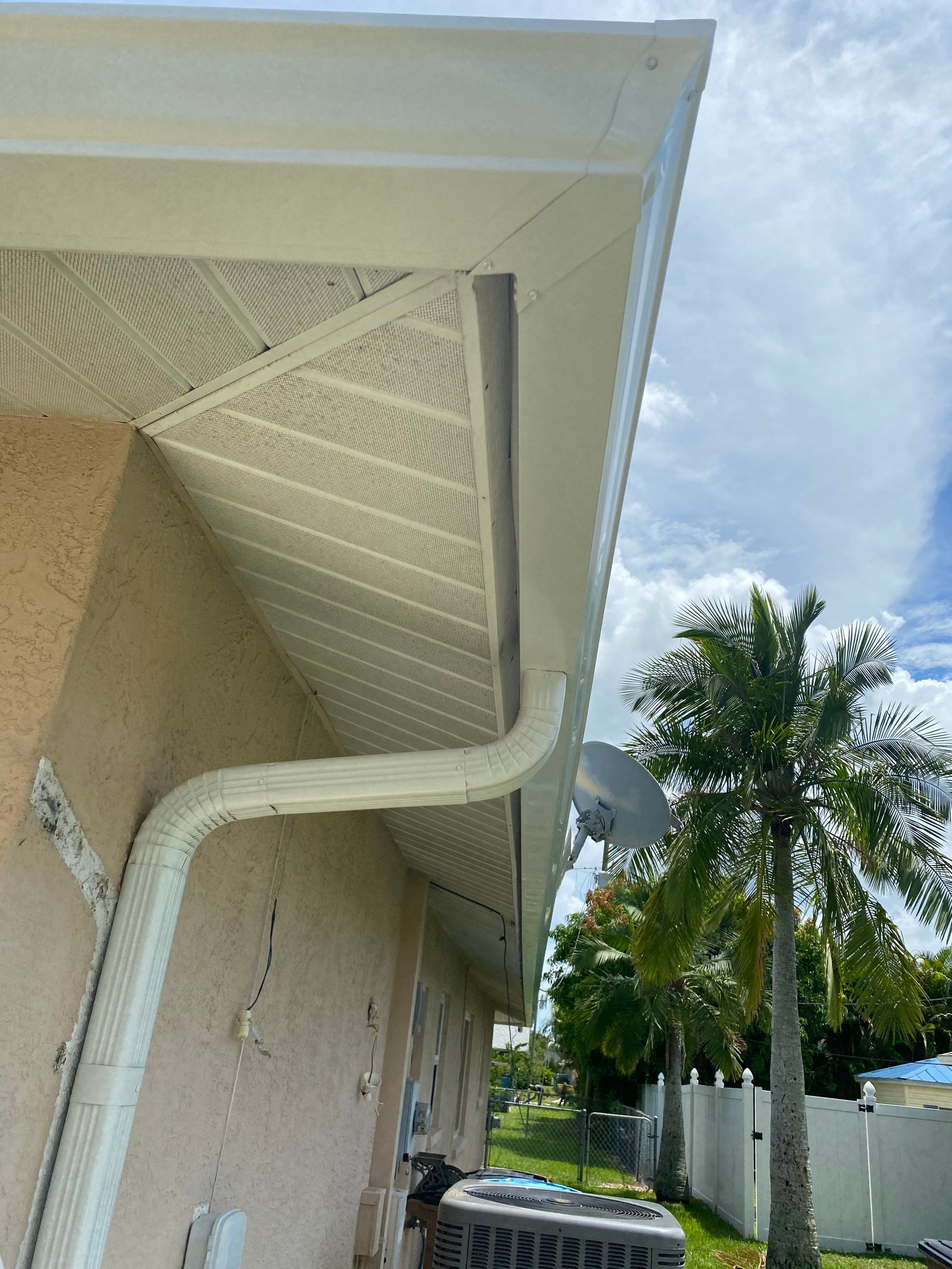 Seamless Gutters for Buildings in Cape Coral FL by Gutter Professors