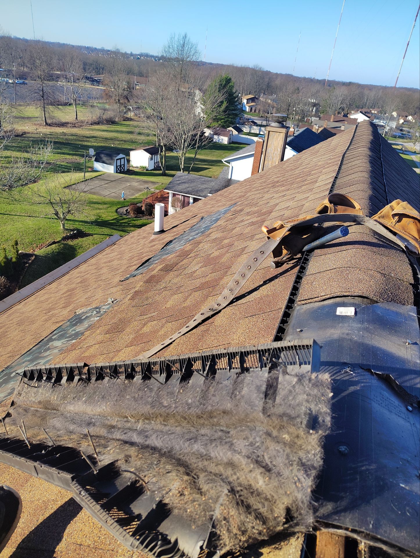 Residential Roofing Installation using Owen Corning Duration, Estate Gray by Absolute Roofing and Construction