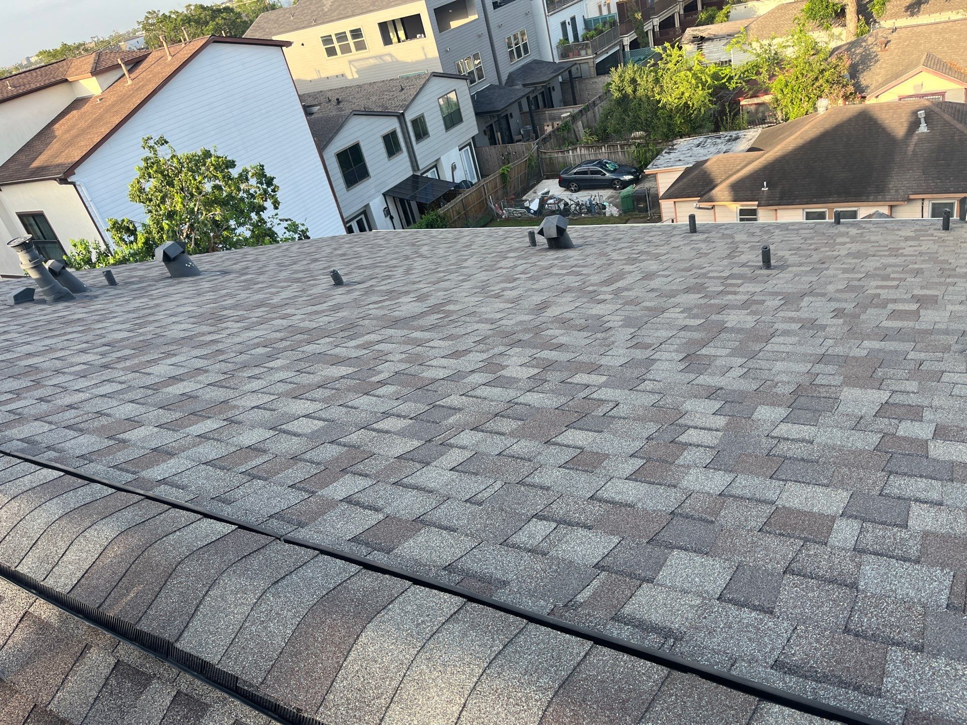 Hail Damage using Owen's Corning Duration (Lifetime) Shingles by Roof Repair Company