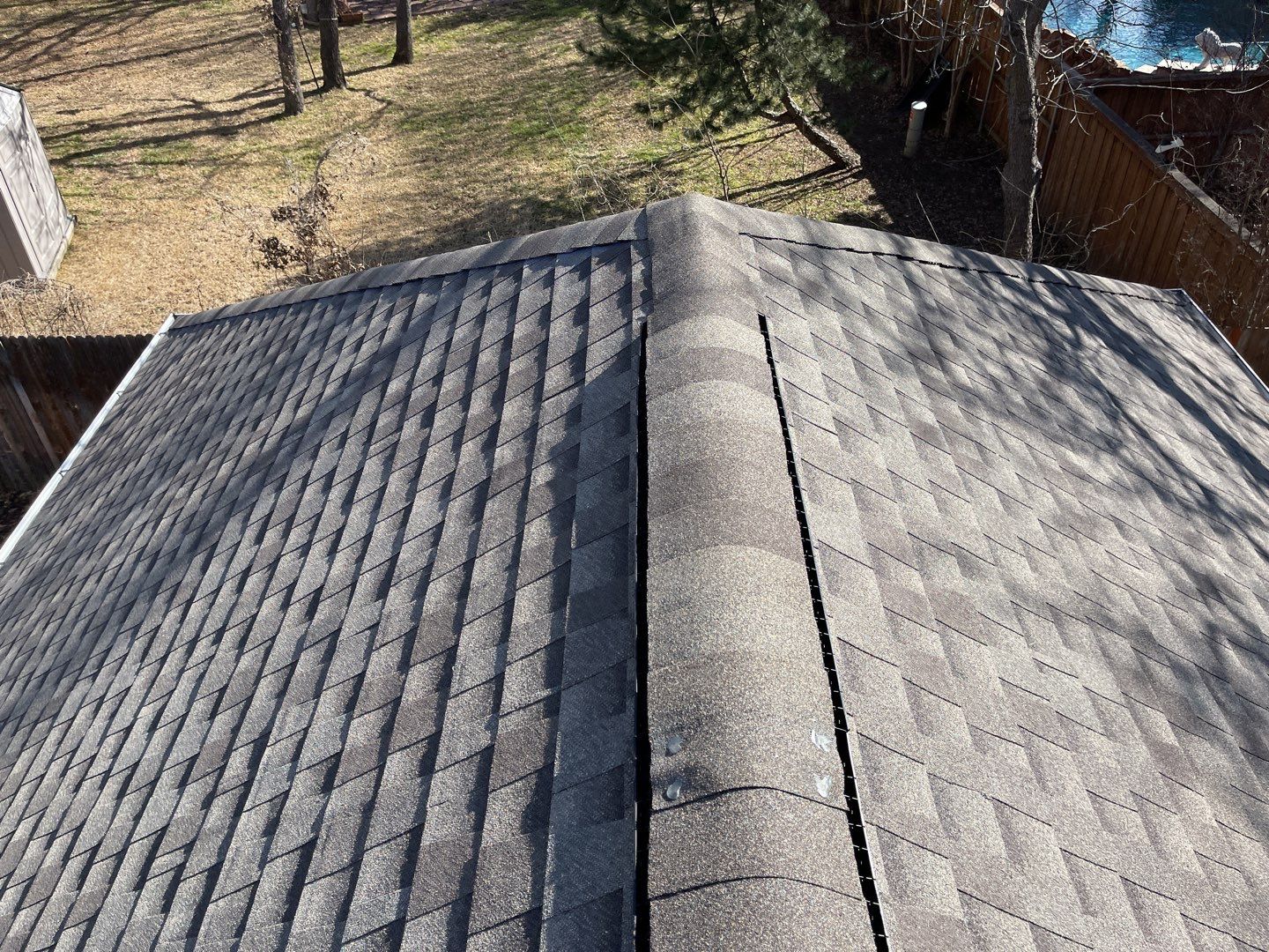 Major storm damage required full roof replacement along with other exterior repairs by First United Roofing & Construction