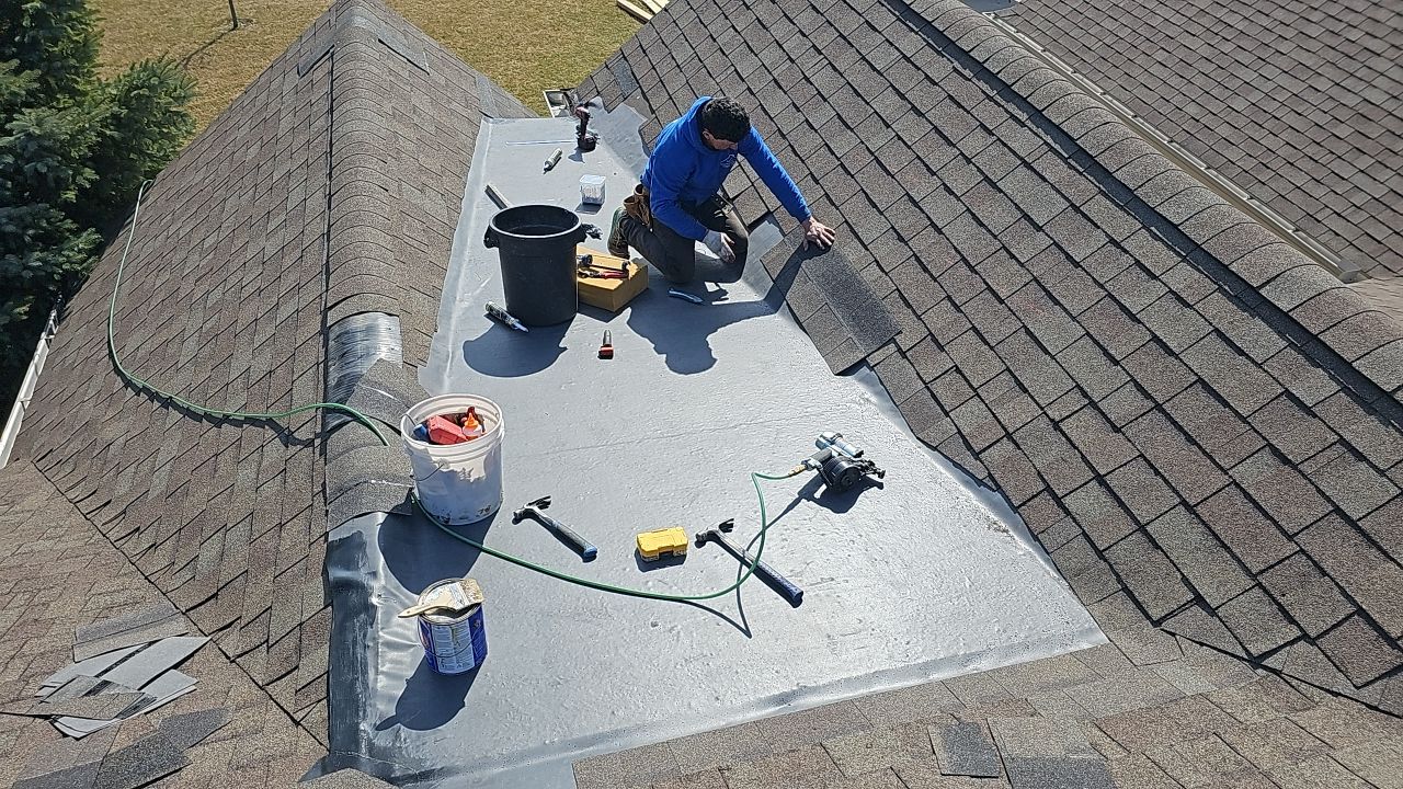 Partial re roof back slope only- Owens Corning Oakridge Driftwood by Nitro Roofing and Construction