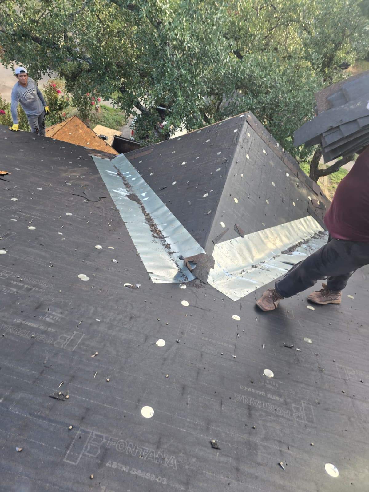 Residential Roofing Replacement and Chimney Flashing Repair in Austin by Caliber Restoration LLC