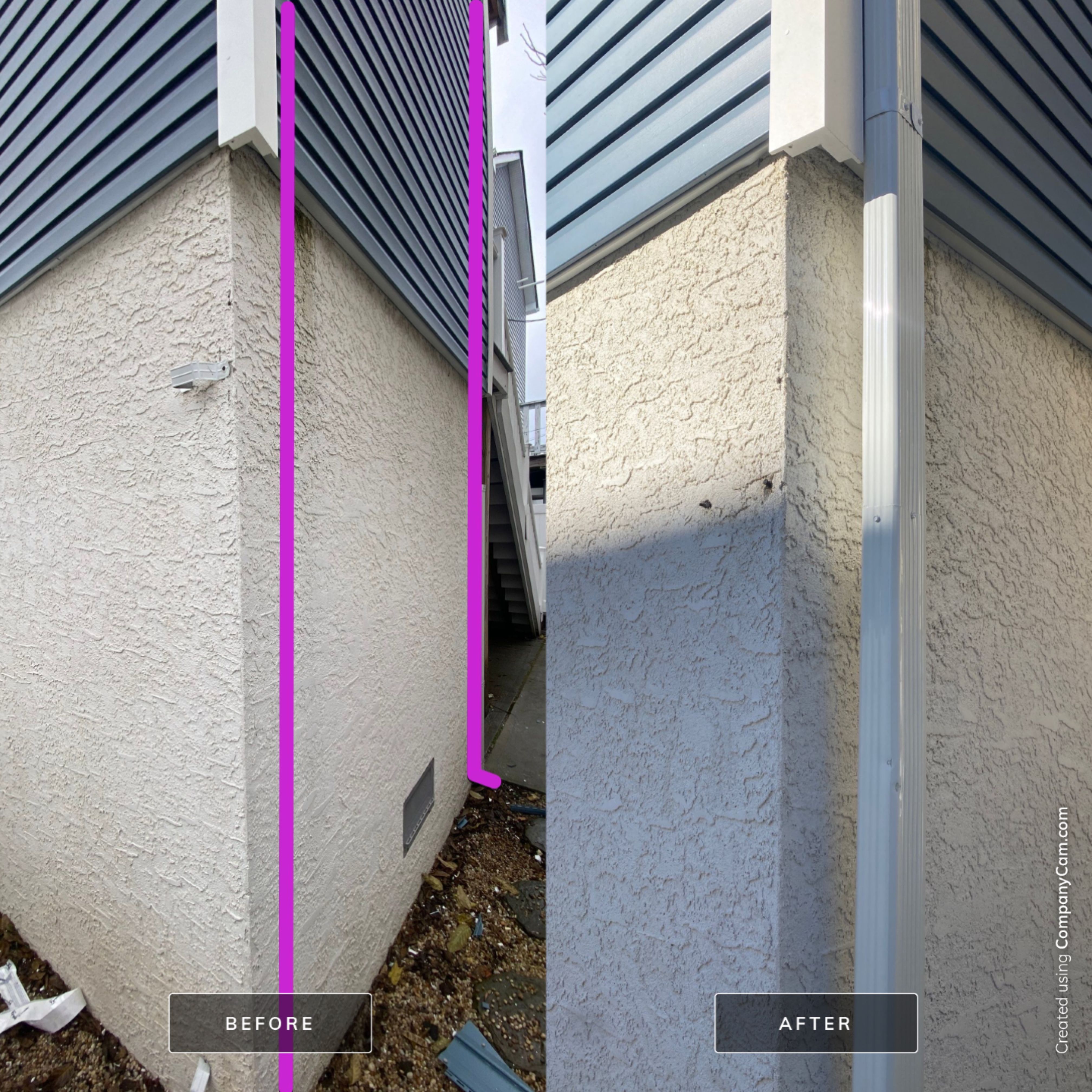 House lift in the westend of Long Beach.  by Above All Gutters 