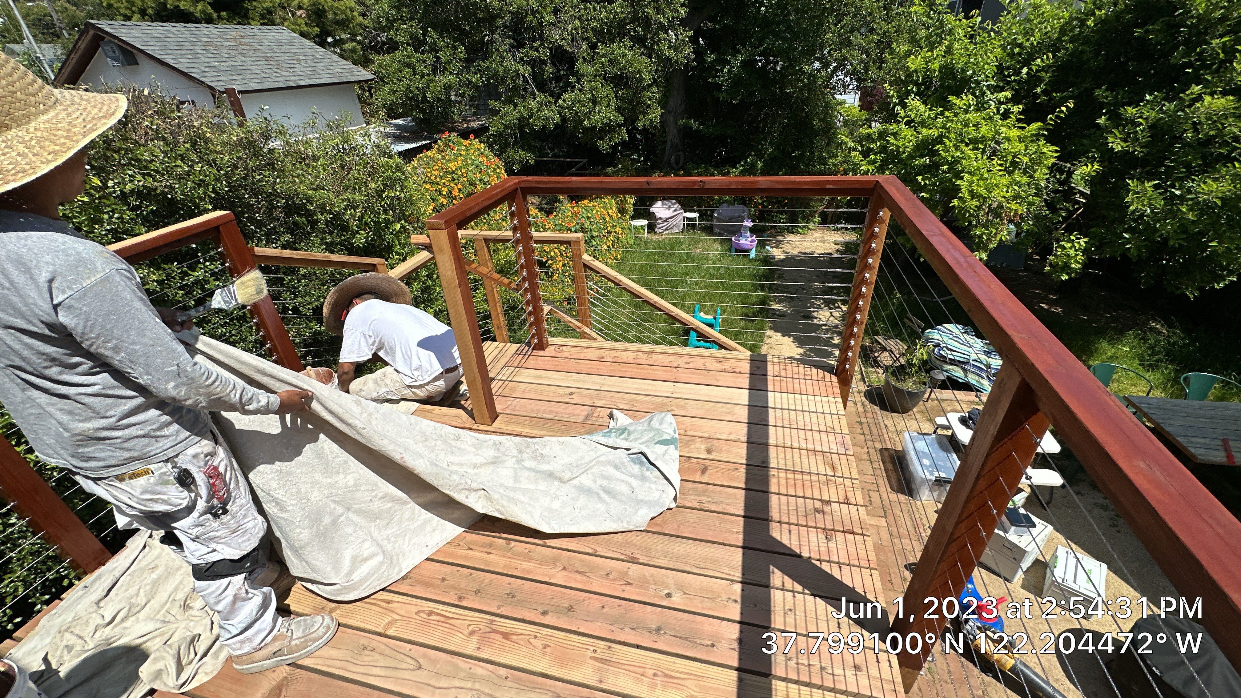 Deck Refinish  by Herrera’s Bay Area Painting inc.