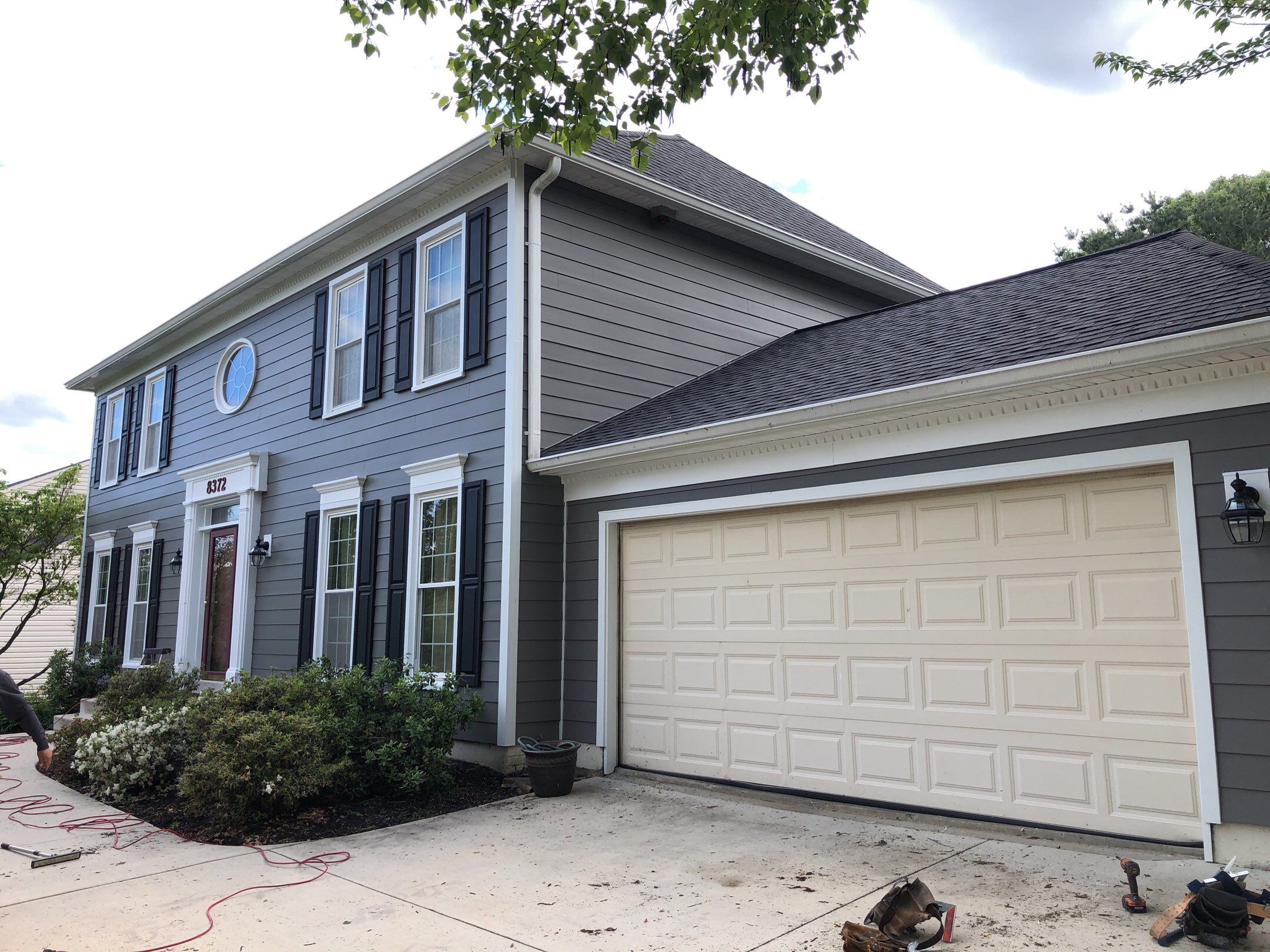 Siding Replacement using James Hardie siding by American Home Contractors