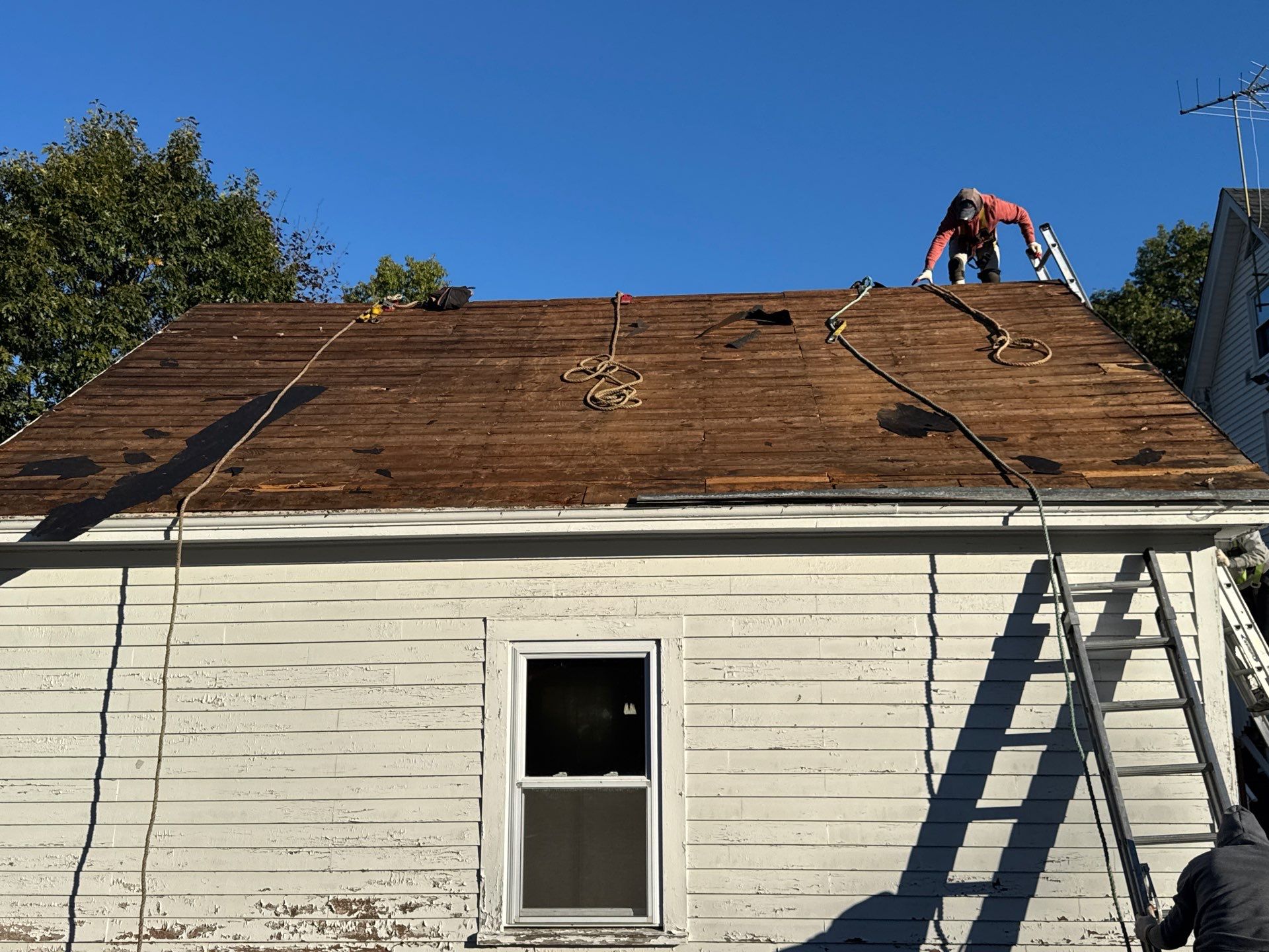 Garage Roof Replacement & Fascia Trim Upgrade | Lowell, MA by Mighty Dog Roofing of Greater Middlesex County