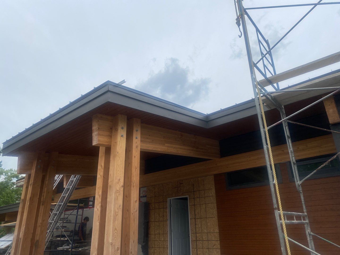 New Home Construction using 16" Standing Seam Panels by Jay Carter Roofing & Sheet Metal