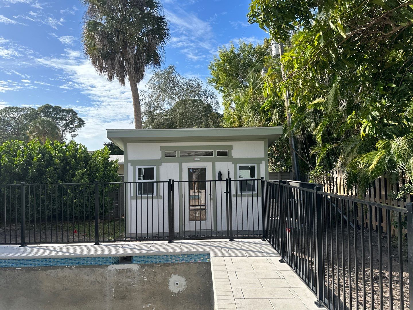 Aluminum Fence Installation using Black 3 Rail Aluminum Fence by Asap fence and gates, LLC