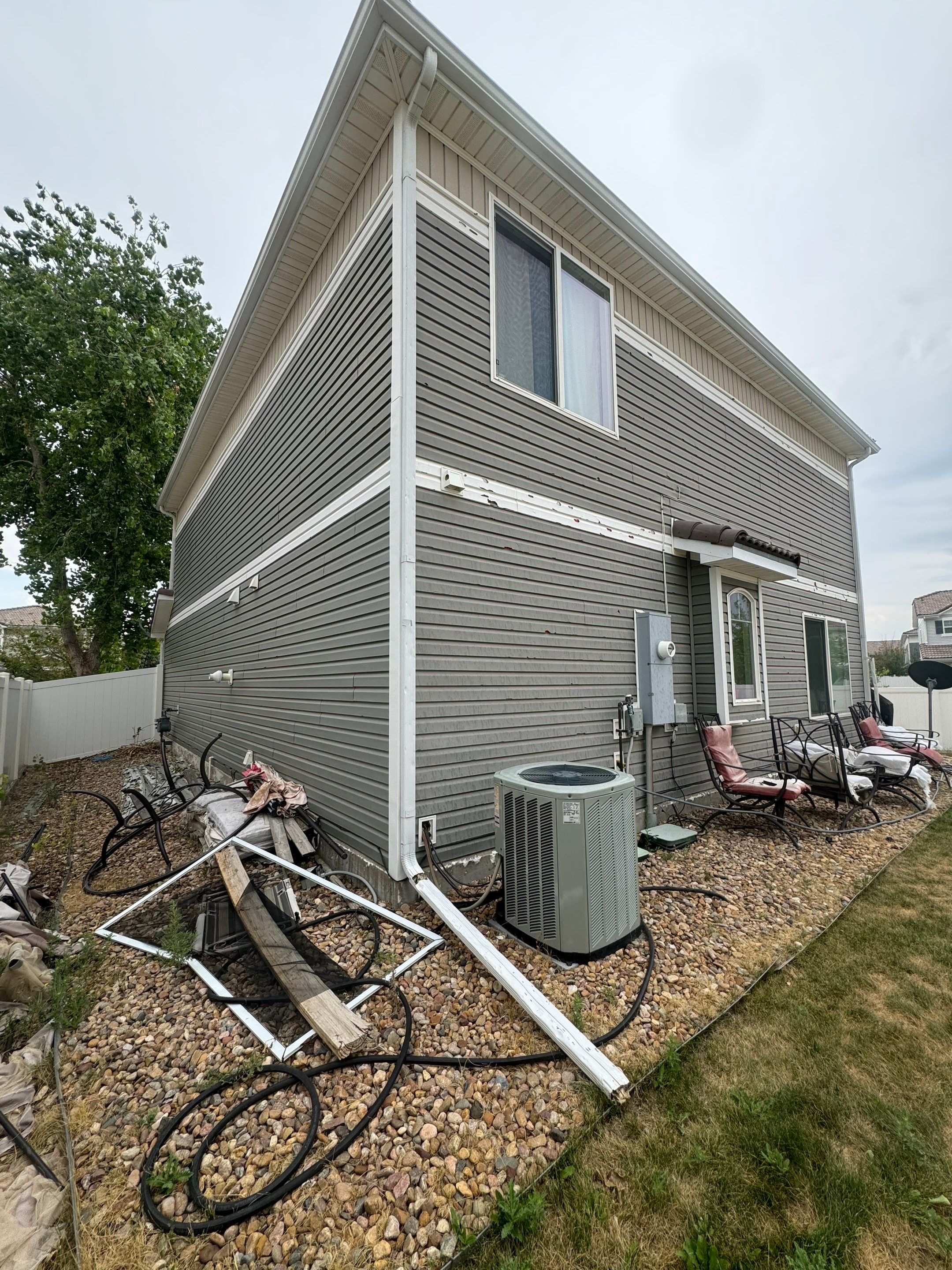 Insurance restoration project - Vinyl by Suchocki Enterprises
