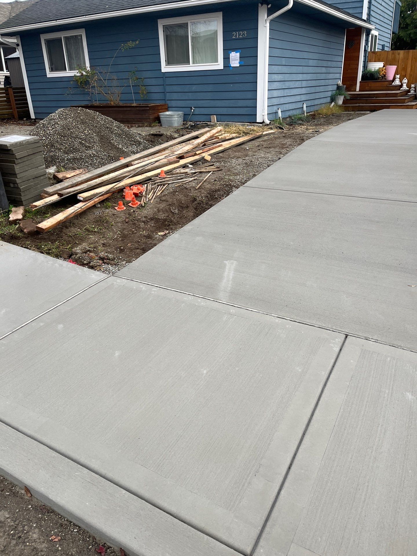 Concrete Driveway & Landscaping Project | Everett by Jireh Asphalt & Concrete Inc 