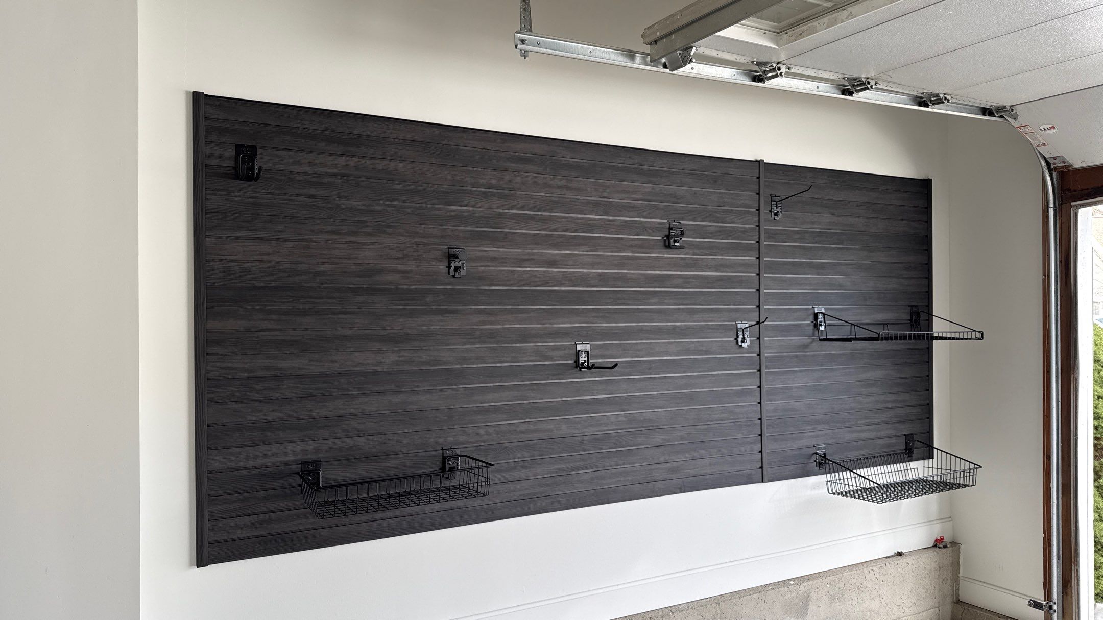 Blackwood Slatwall Looks Amazing by Banner Garage