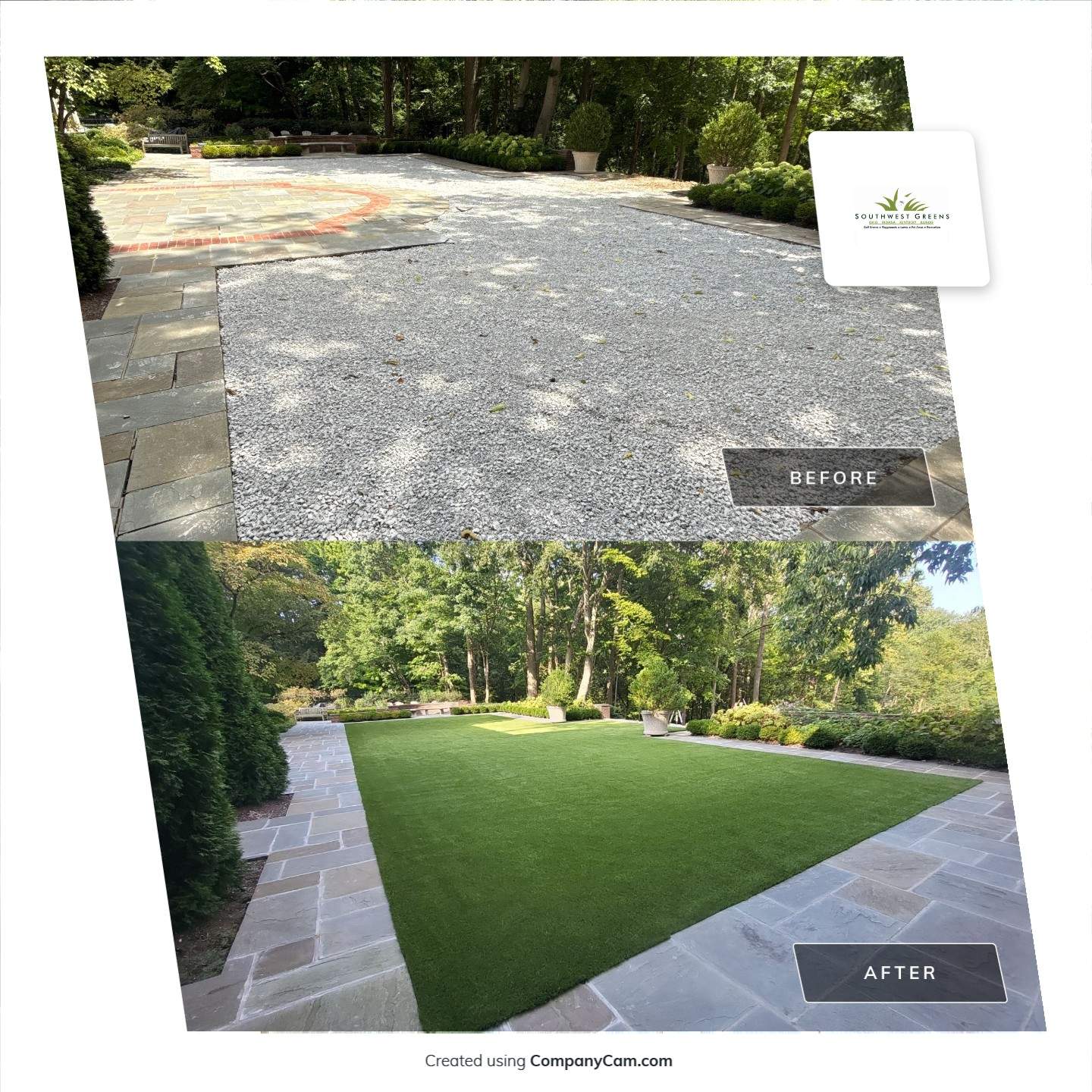 Premium Artificial Turf Lawn Installation by Southwest Greens Midwest