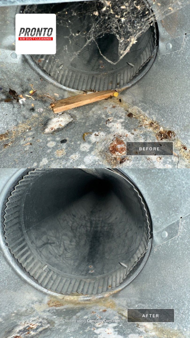 Air duct cleaning using Hypervac by Pronto Air Duct Cleaning