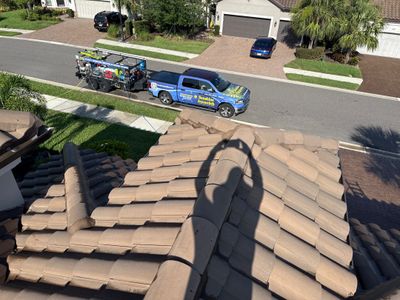 Concrete Tile Roof, Paver Driveway & Lanai Cleaning – Artisan Lakes Esplanade, Palmetto, FL
