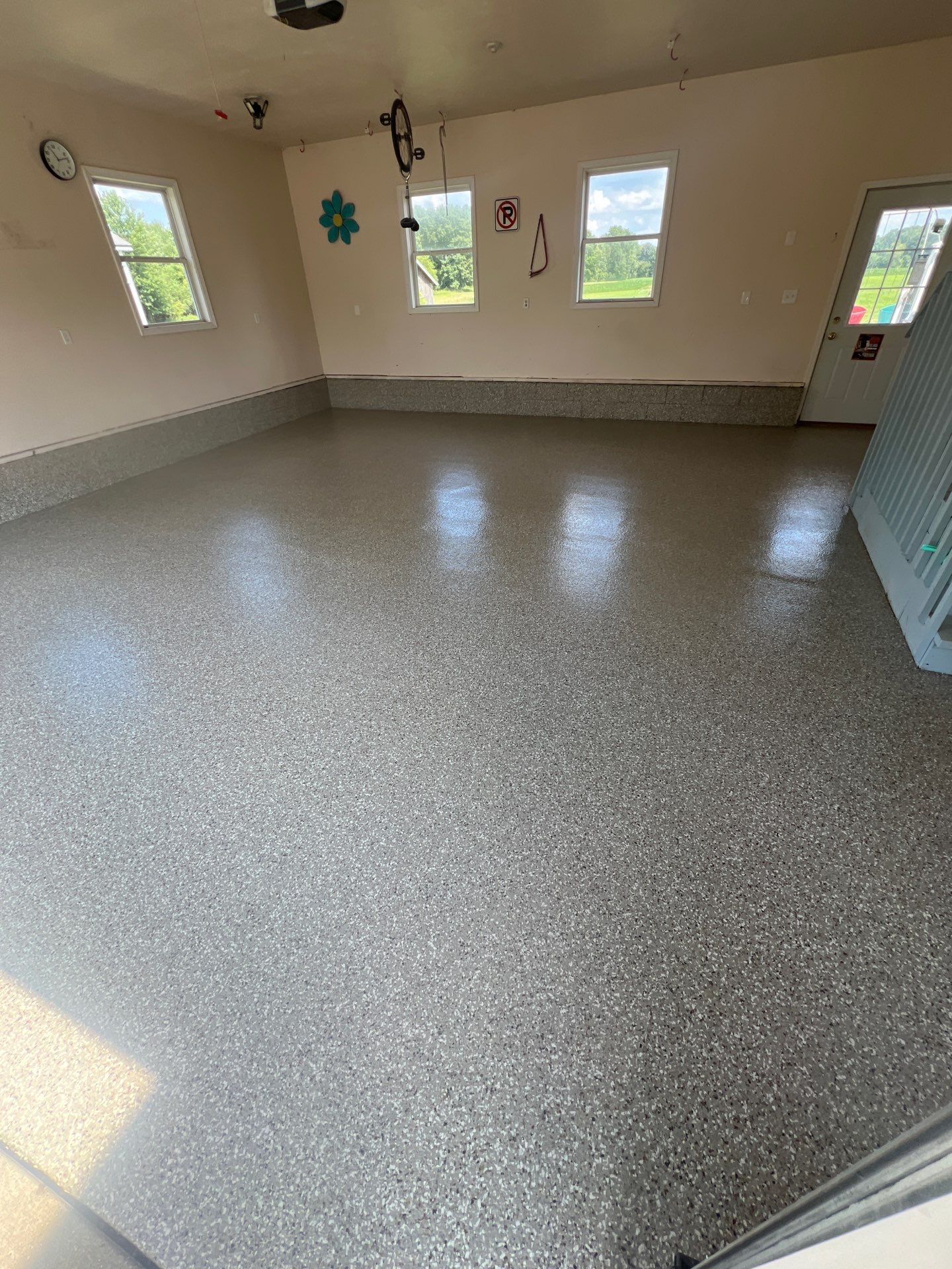 Garage using Smoke by Freedom Concrete Coatings. 
